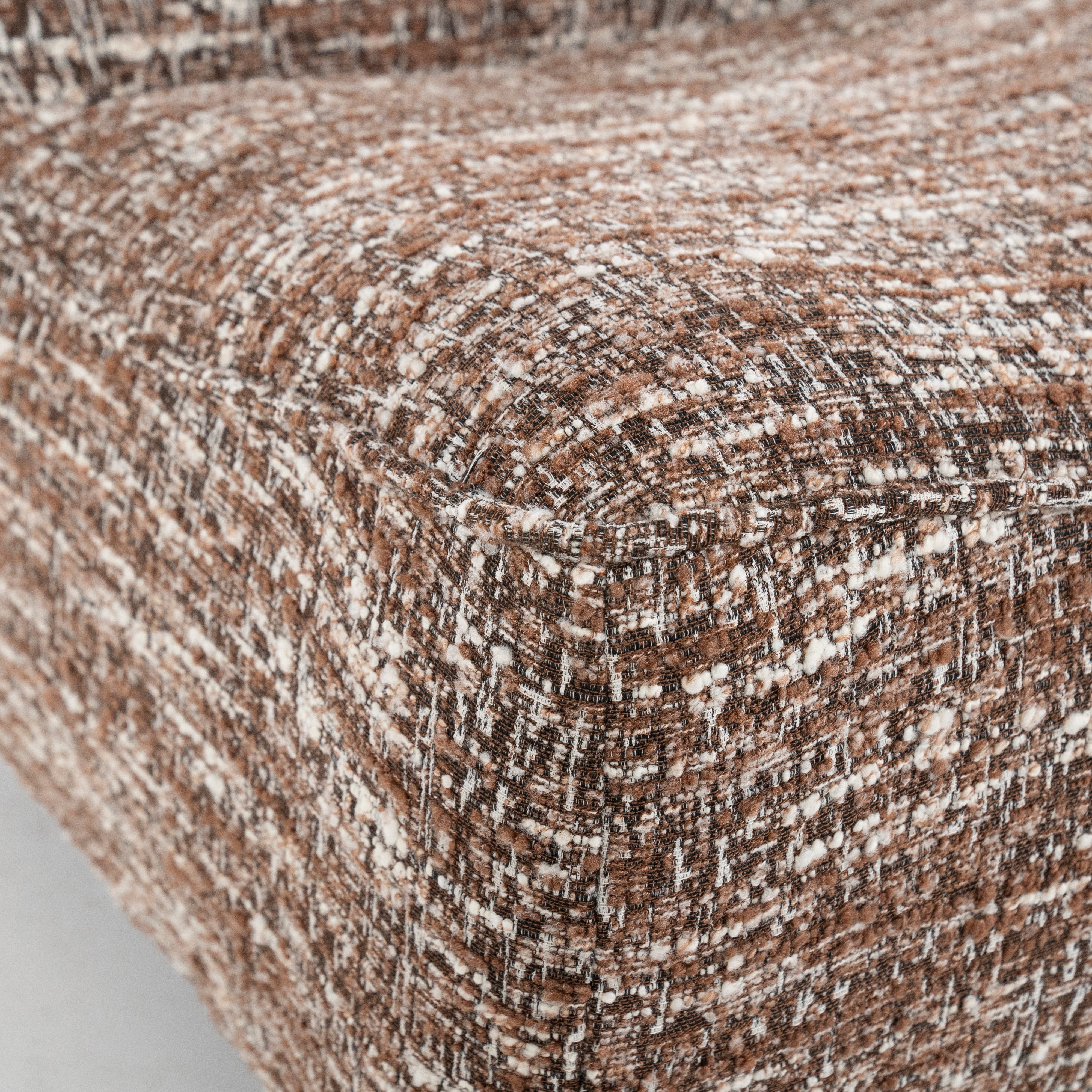 LOYS brown swivel armchair