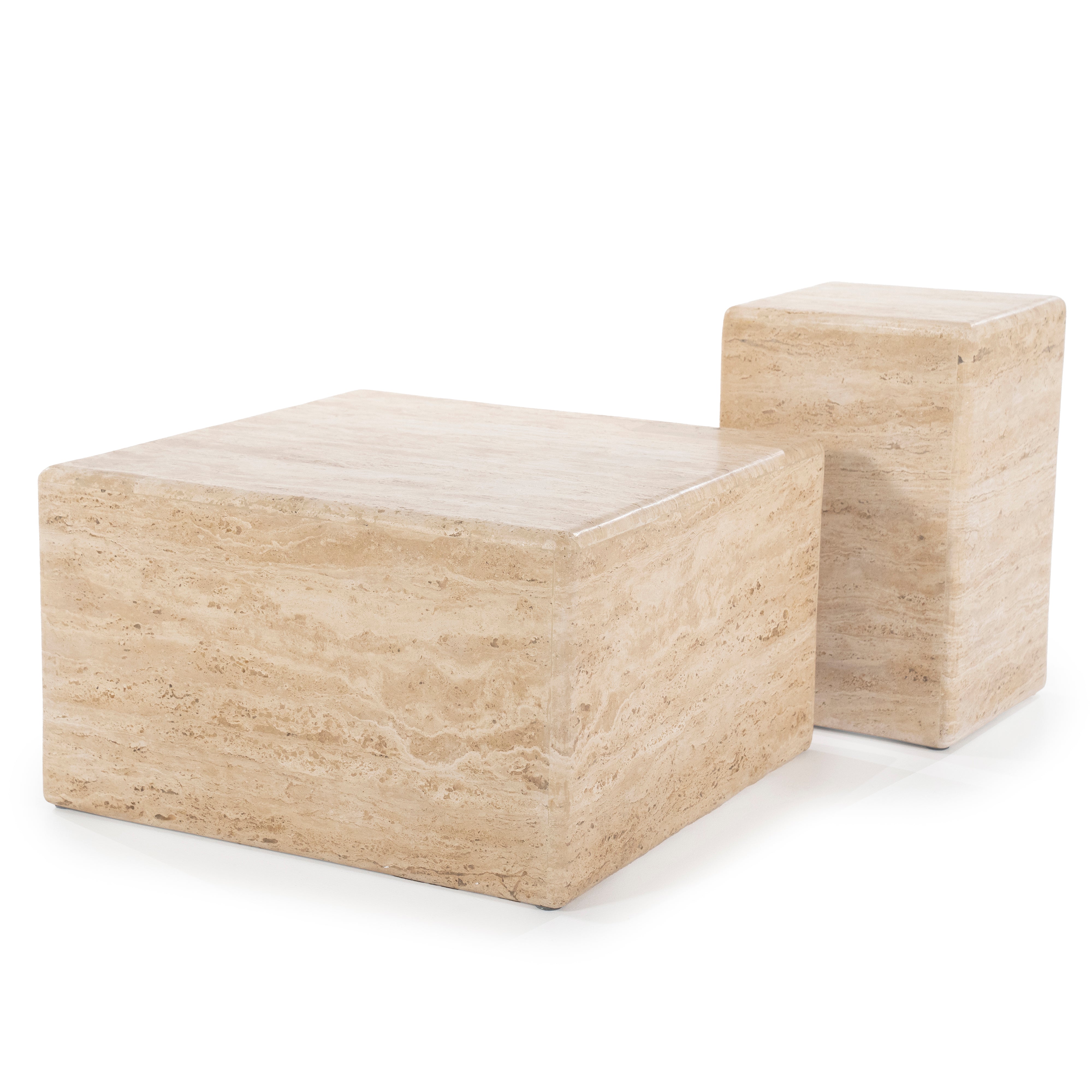 DONTA travertine coffee table