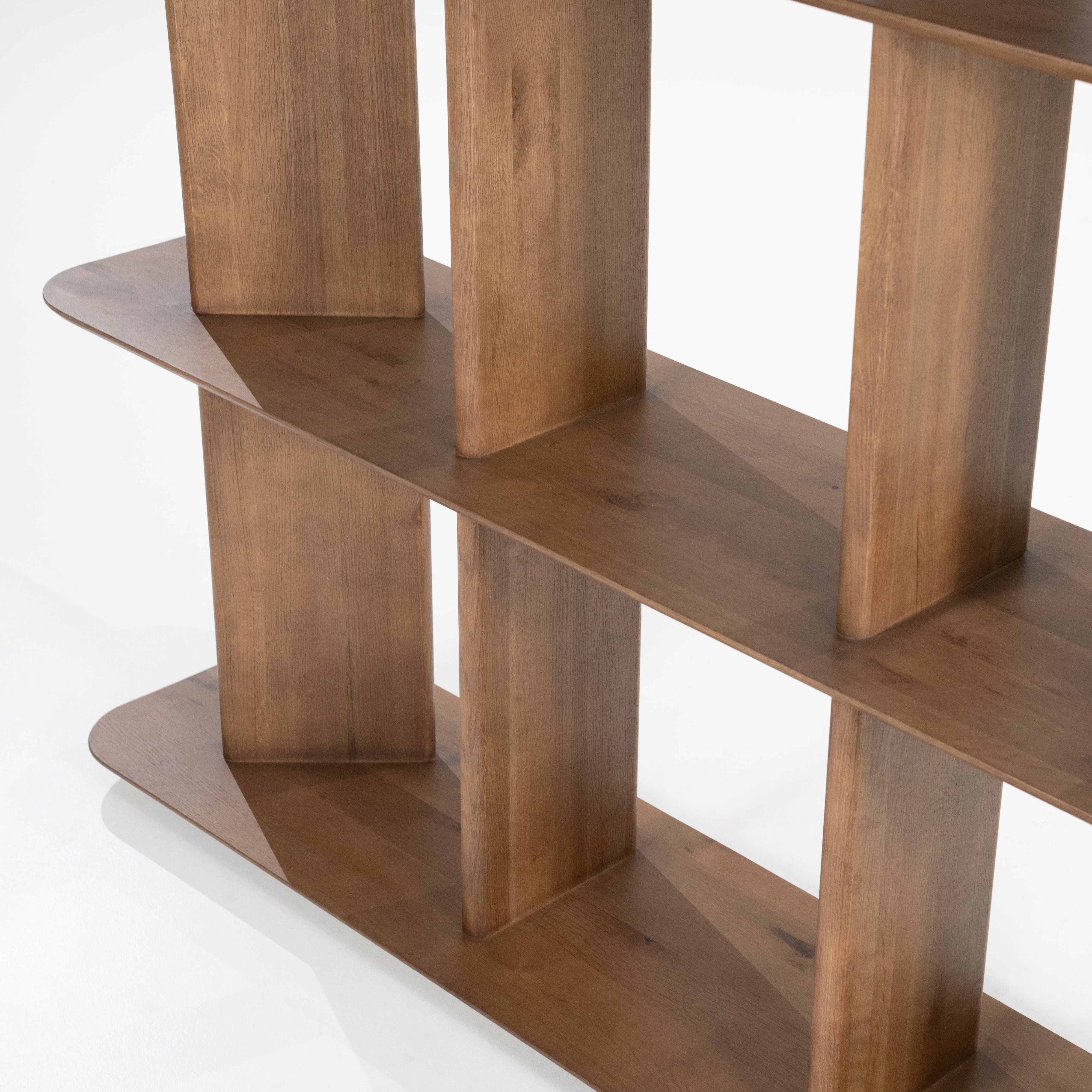 Regál TY tmavé dubové drevo