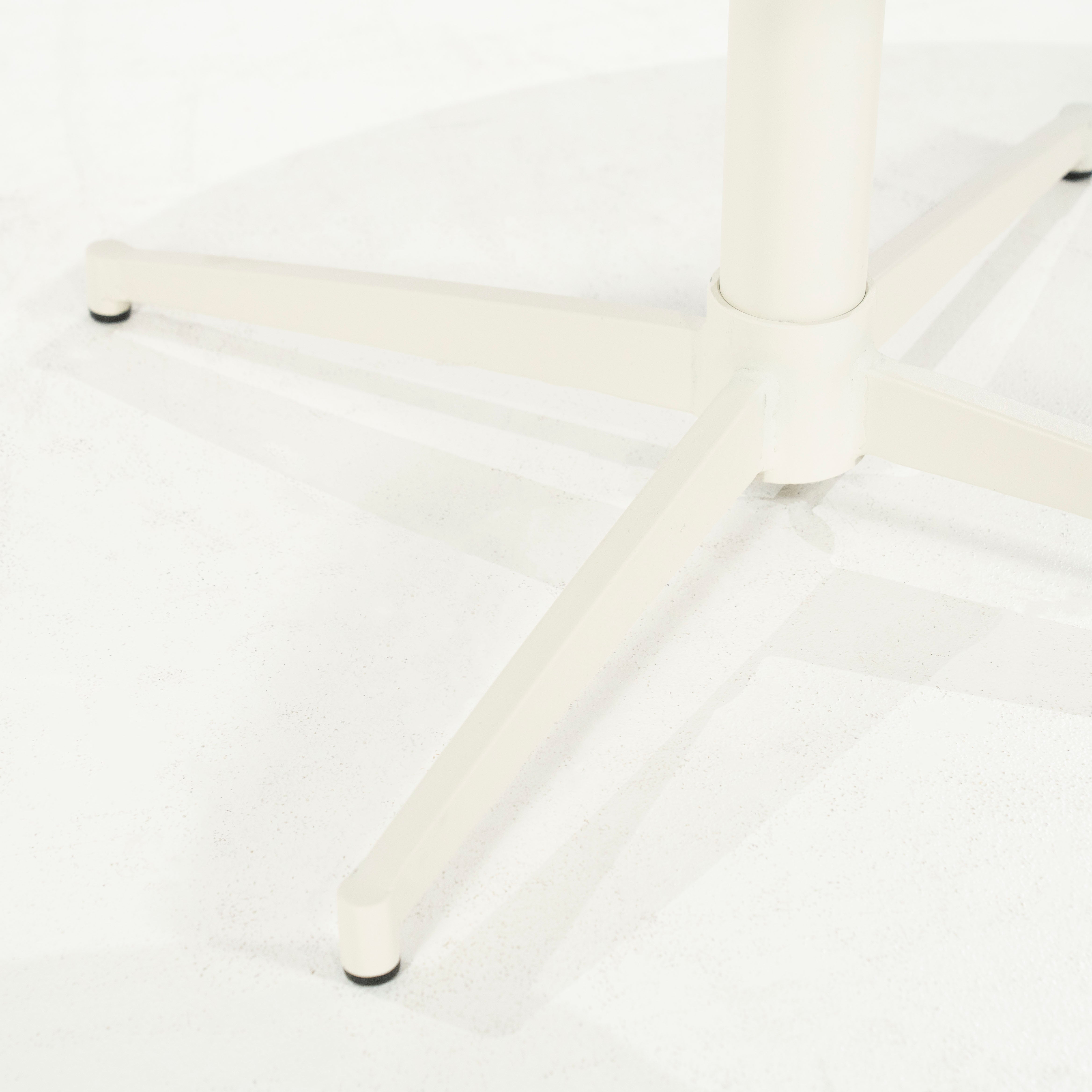 MOLLY Cream Swivel Chair with Cream Base