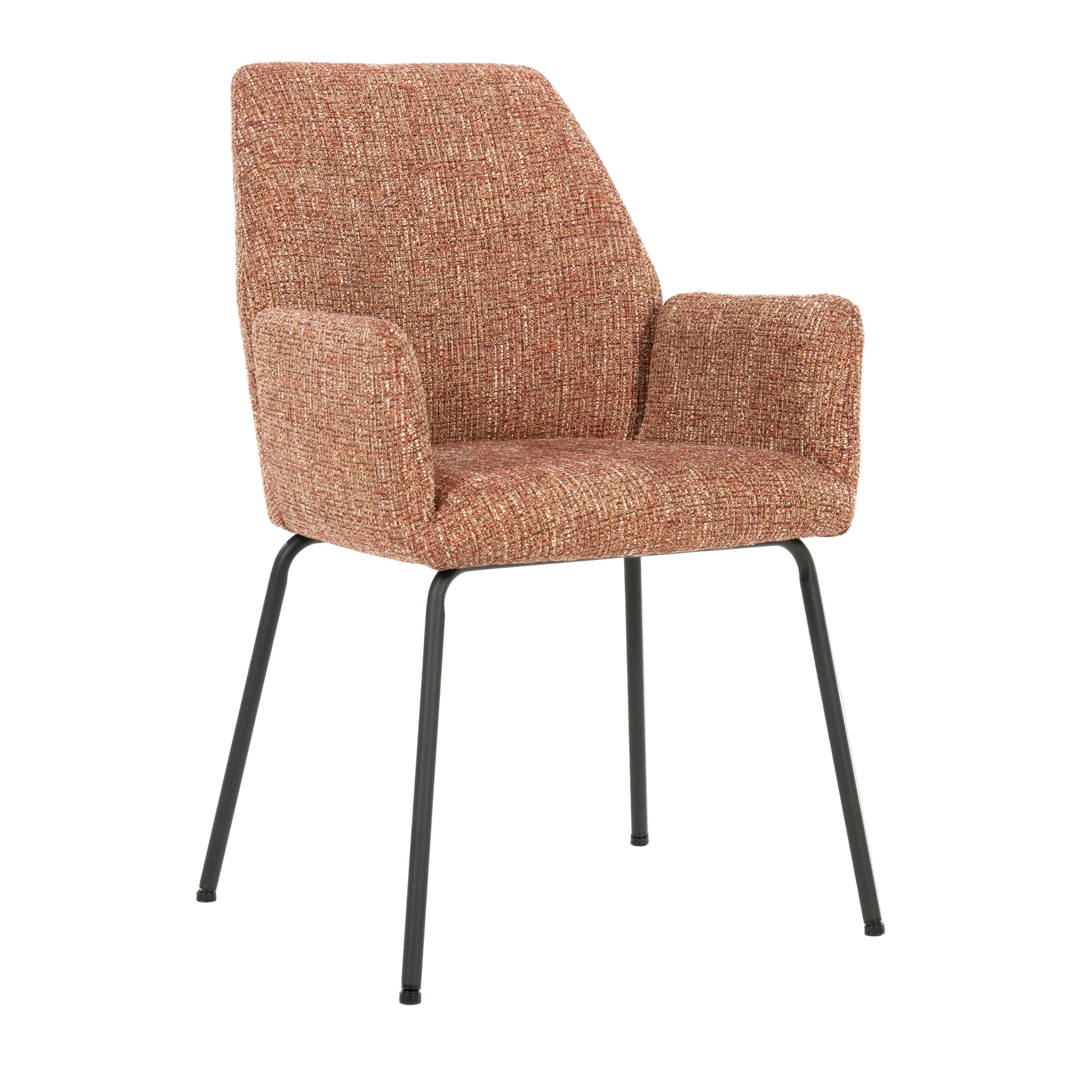 INDY chair terracotta with black base