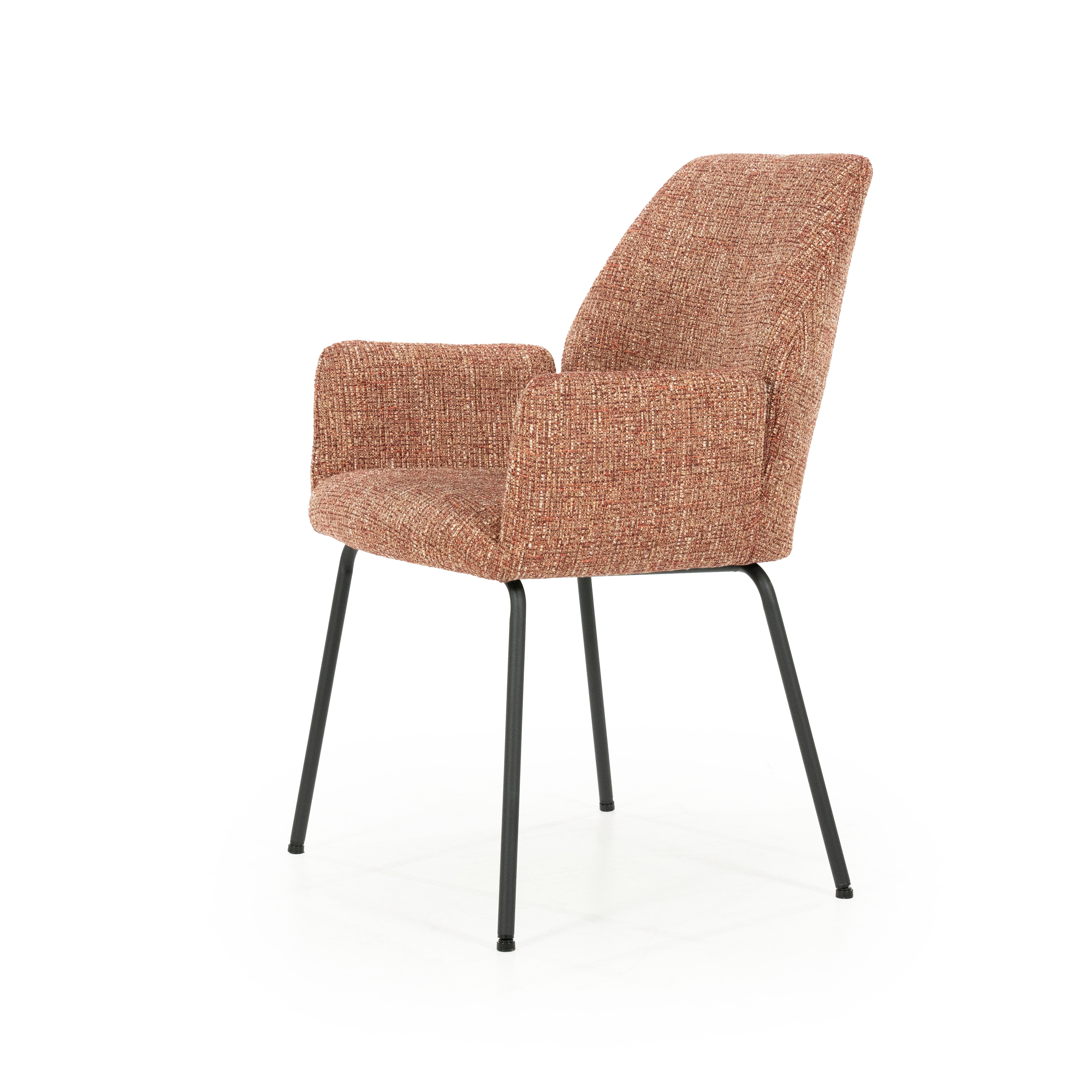 INDY chair terracotta with black base