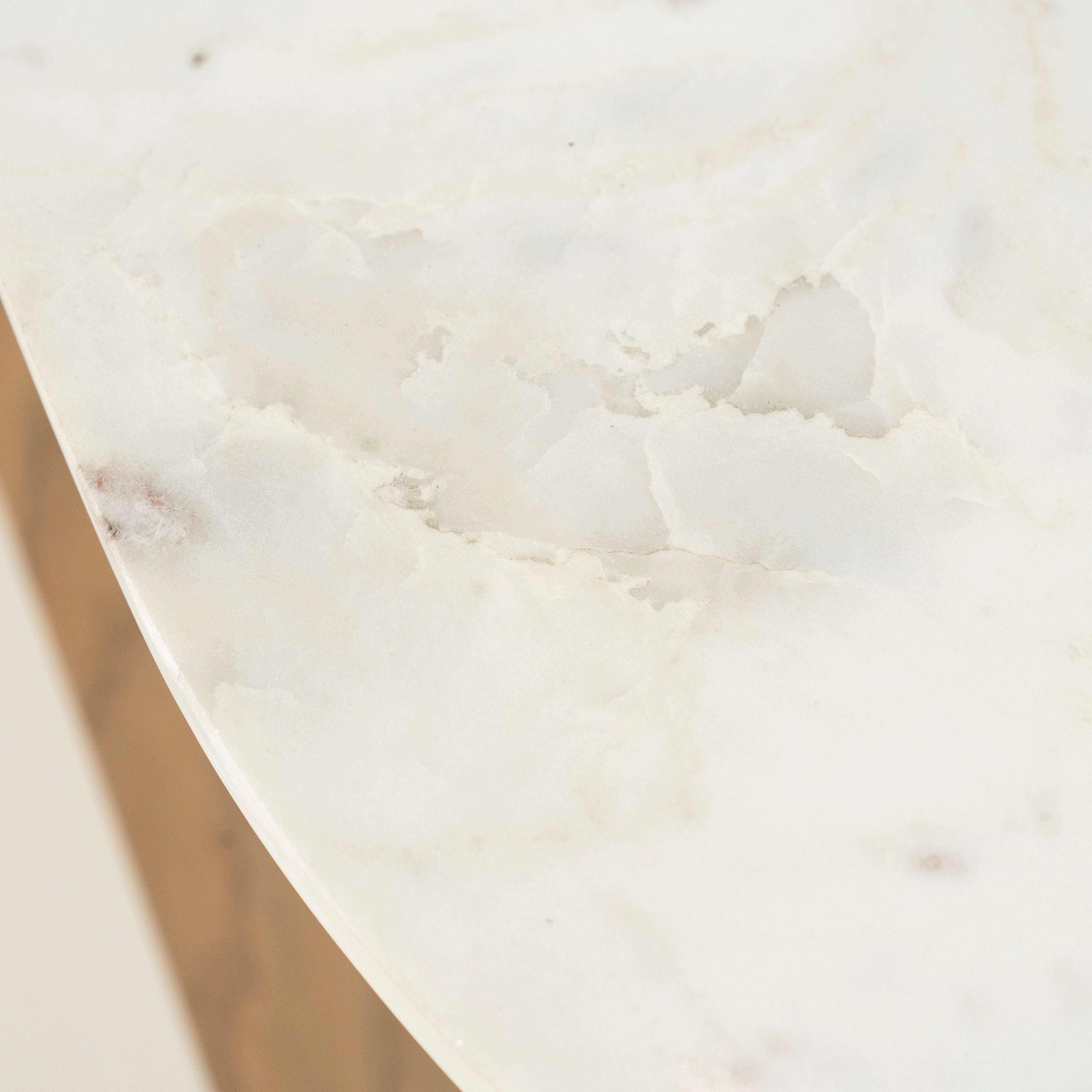 Kávový stolík DON z dubového dreva s mramorovou doskou