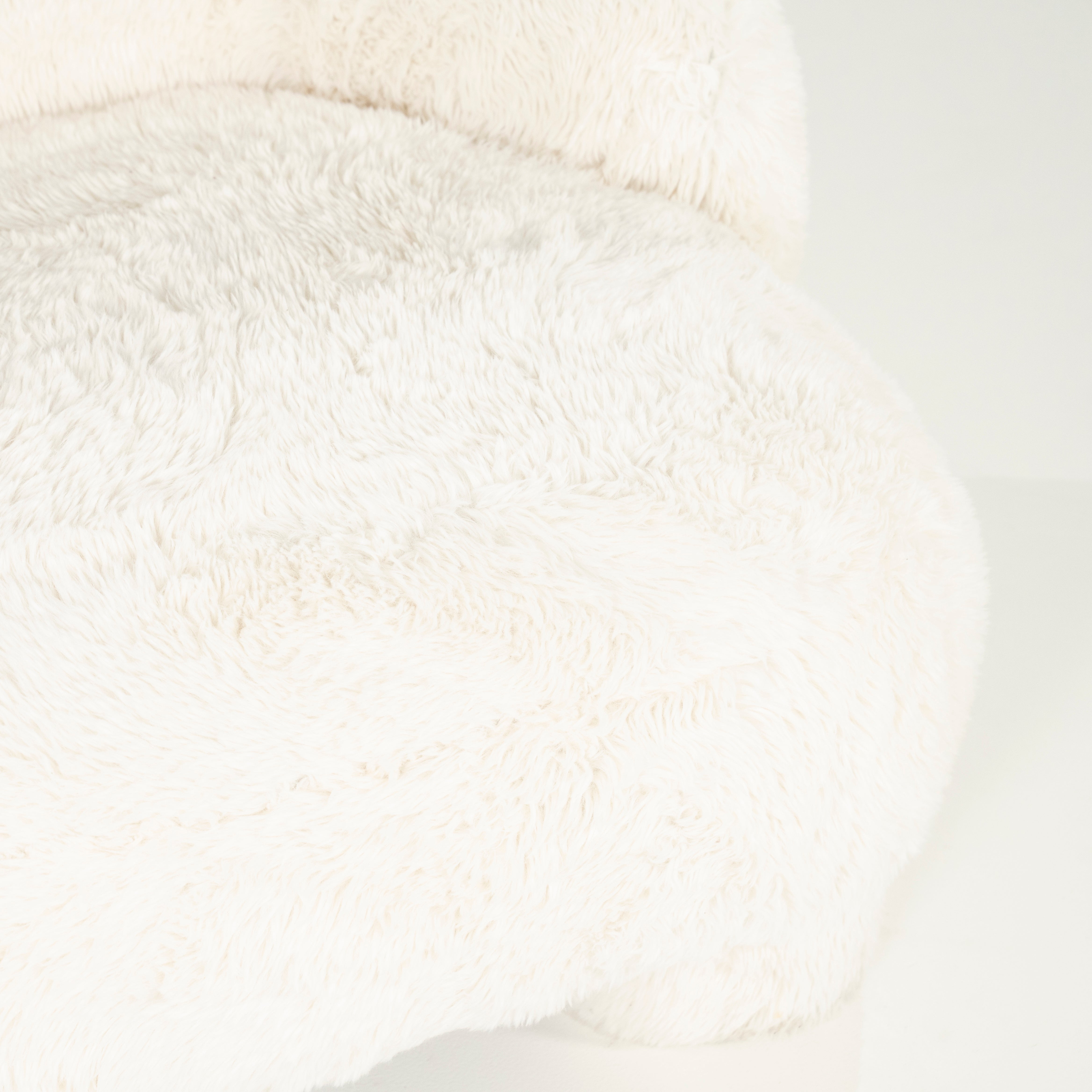 SAMSON Cream Fur Armchair