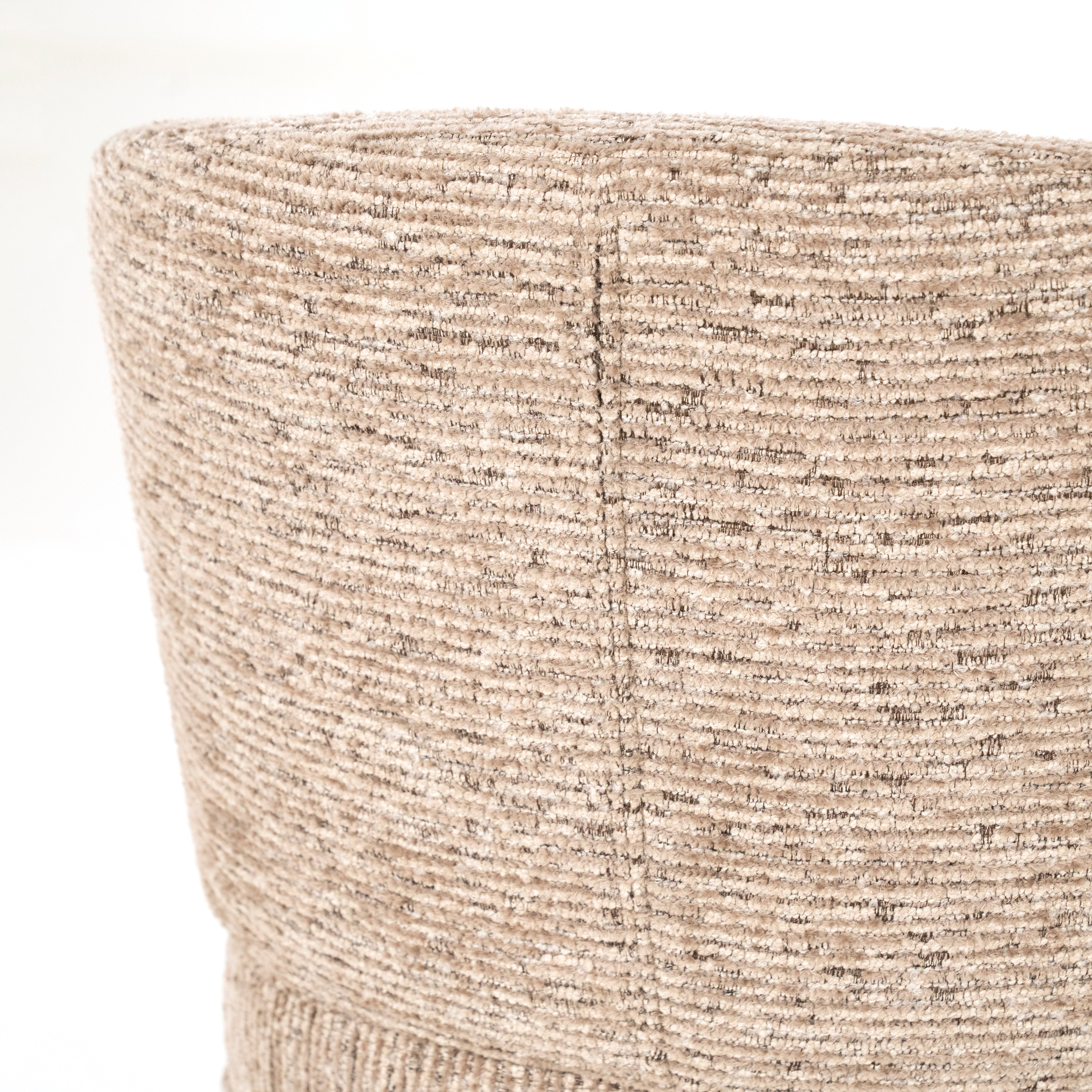 Otočné kreslo JAYSON taupe s tmavohnedým podstavcom