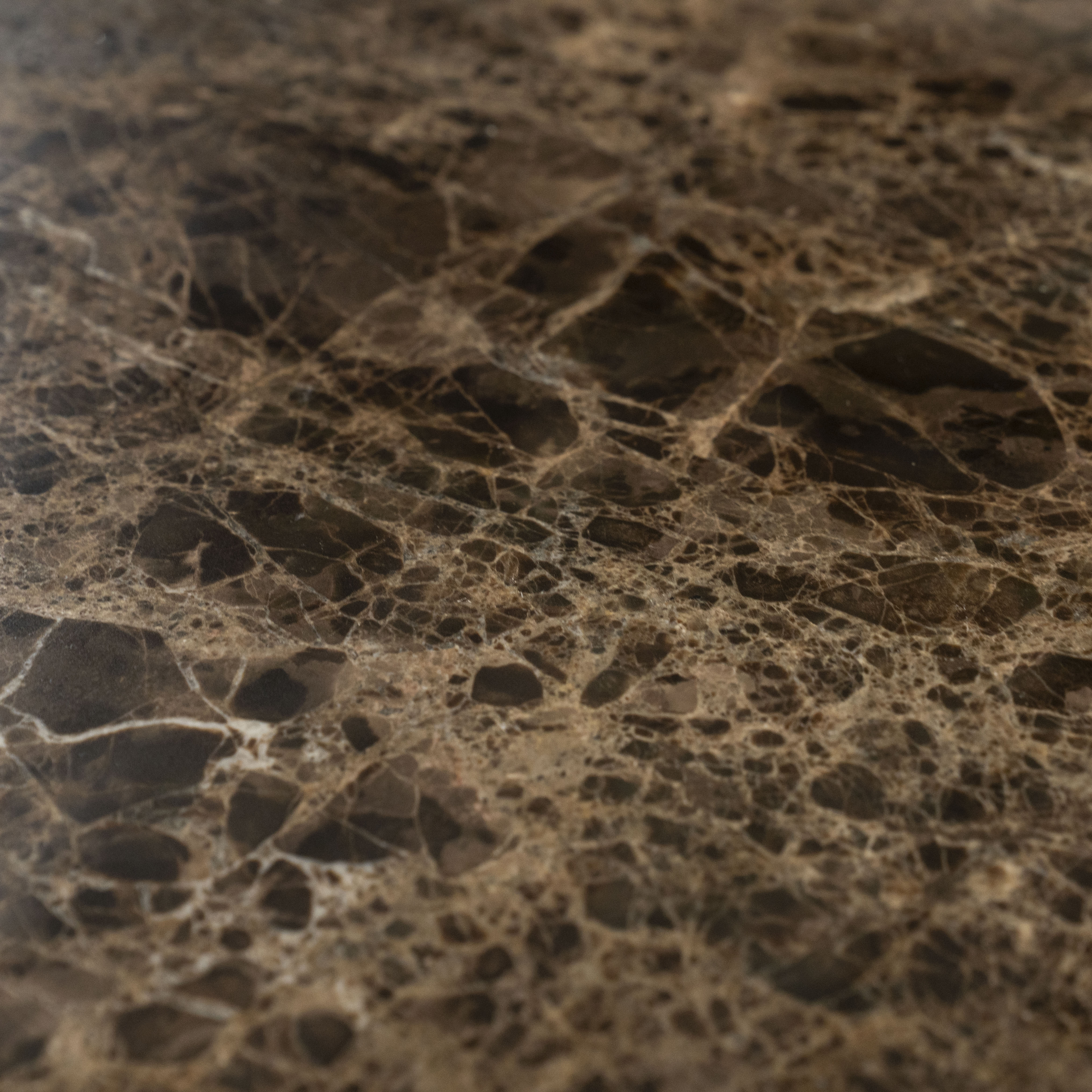 LUIGI Side Table Brown Marble