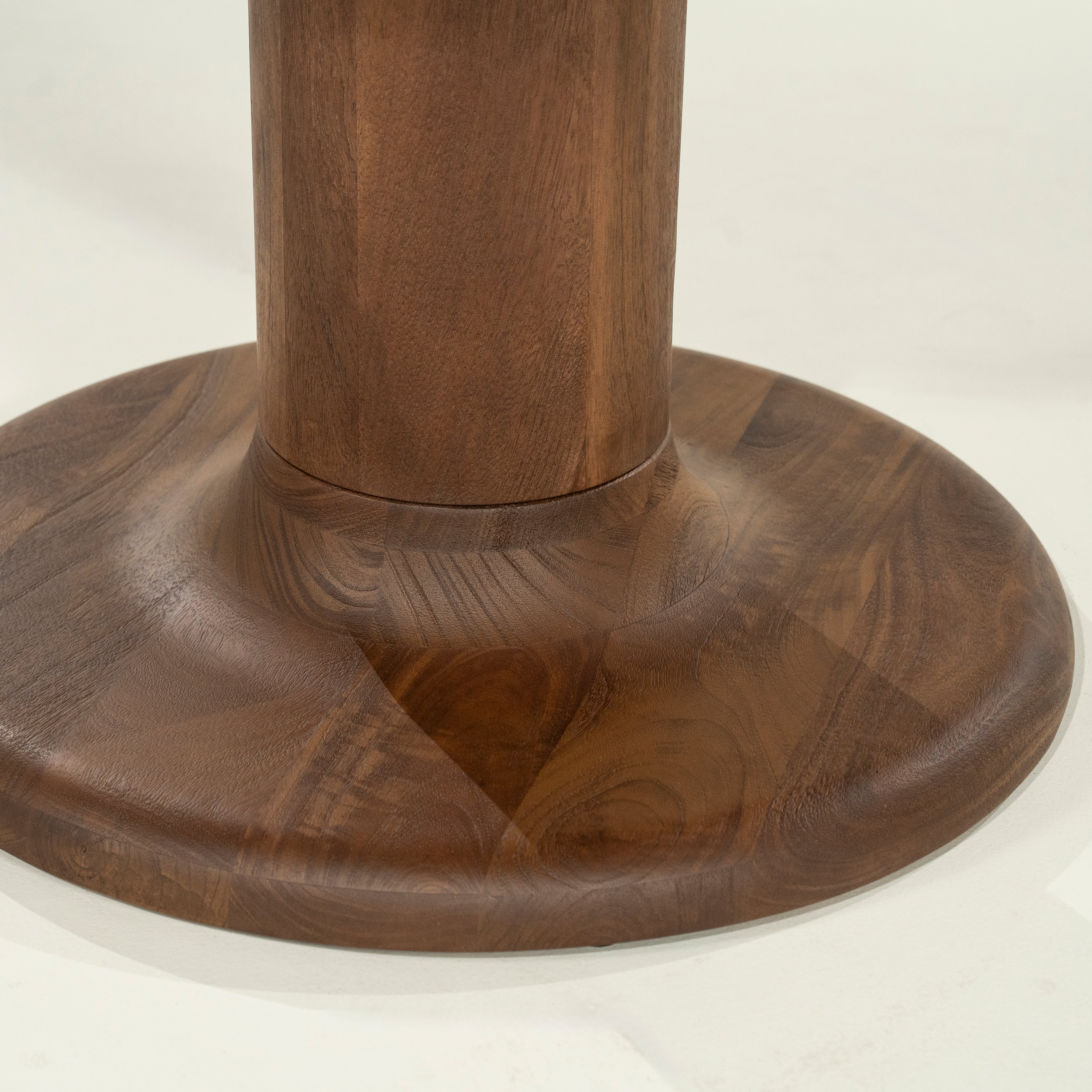 Round COCO Table Dark Brown Mango Wood