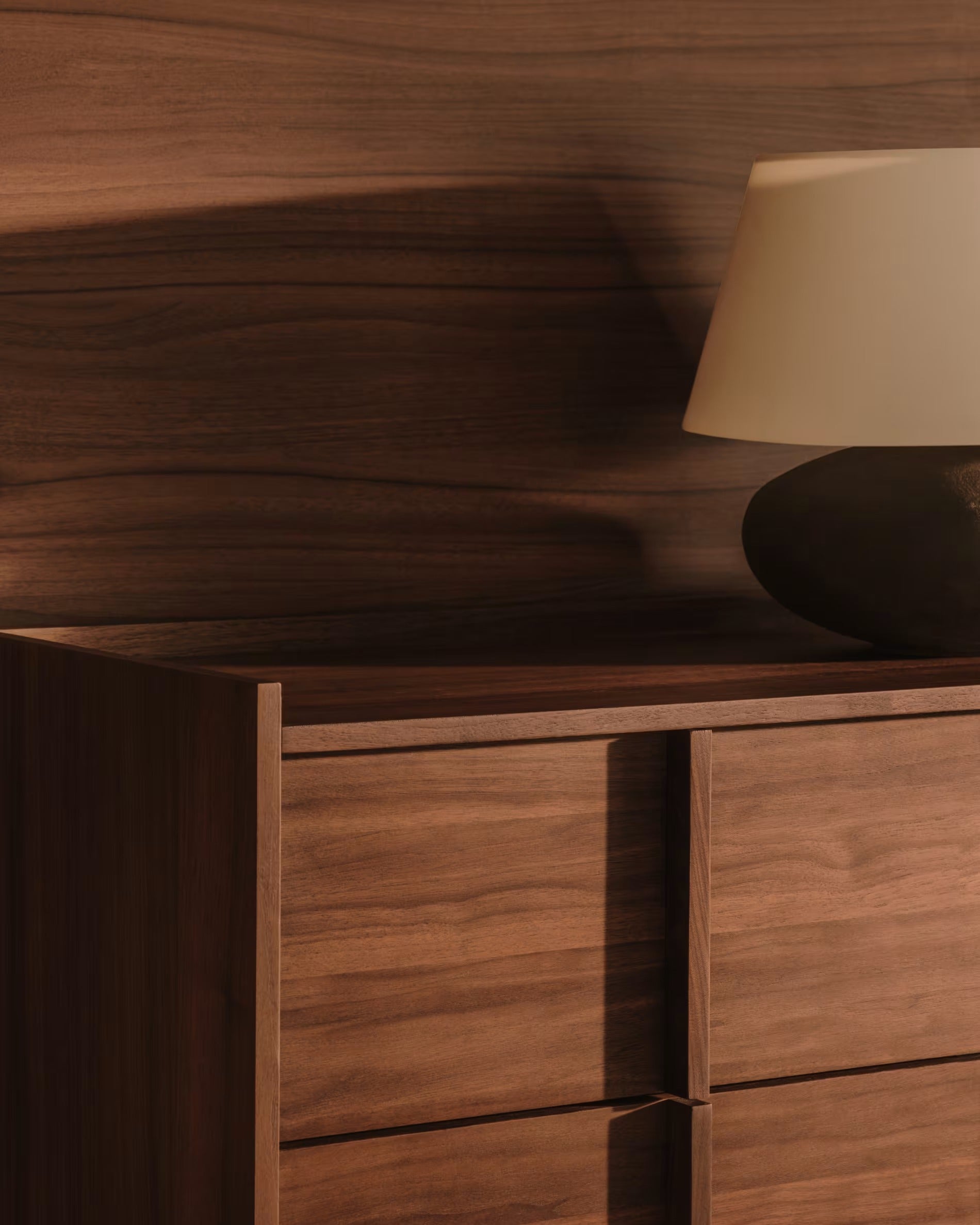 ONIX chest of drawers walnut