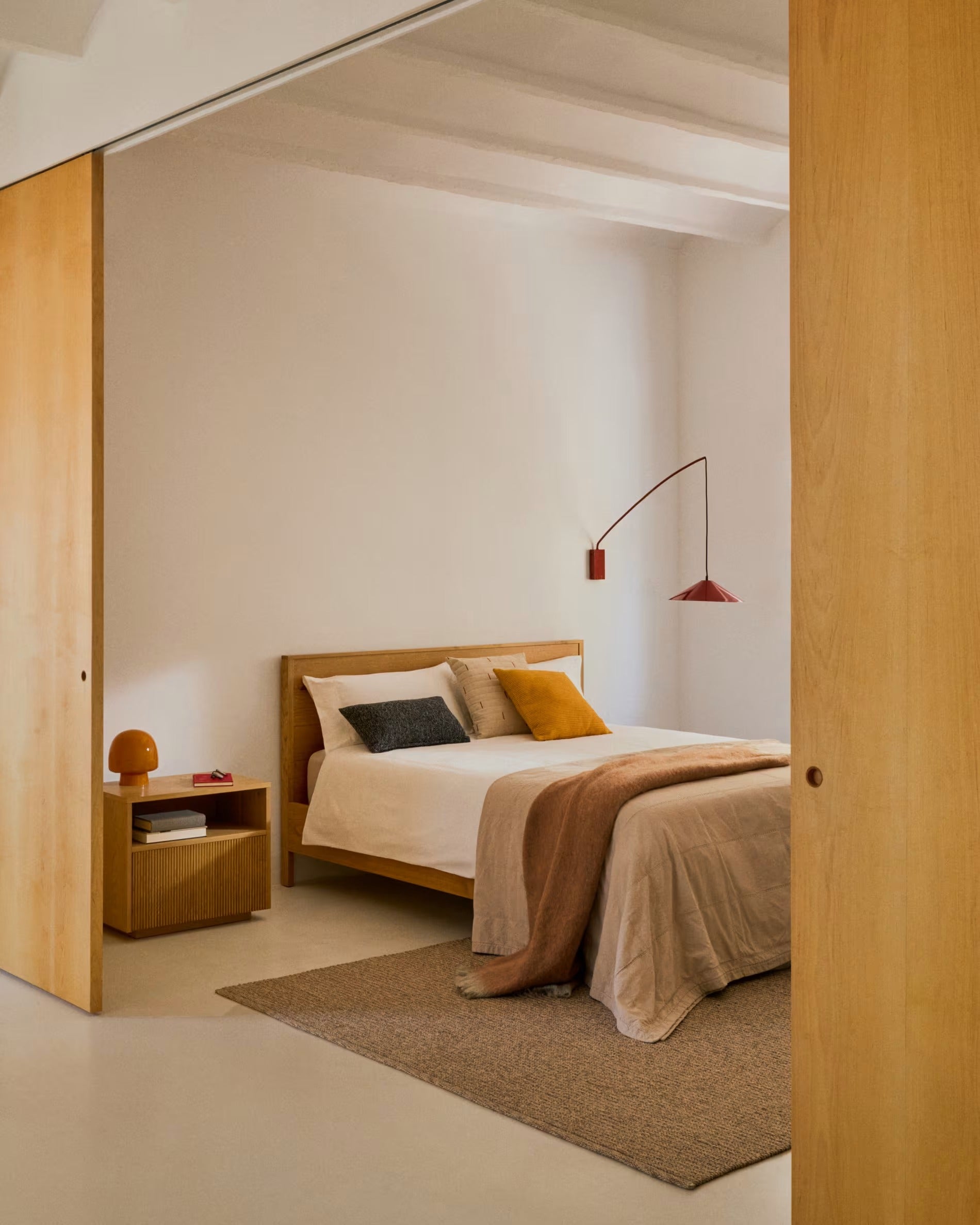 HELVINE Nightstand Oak Veneer