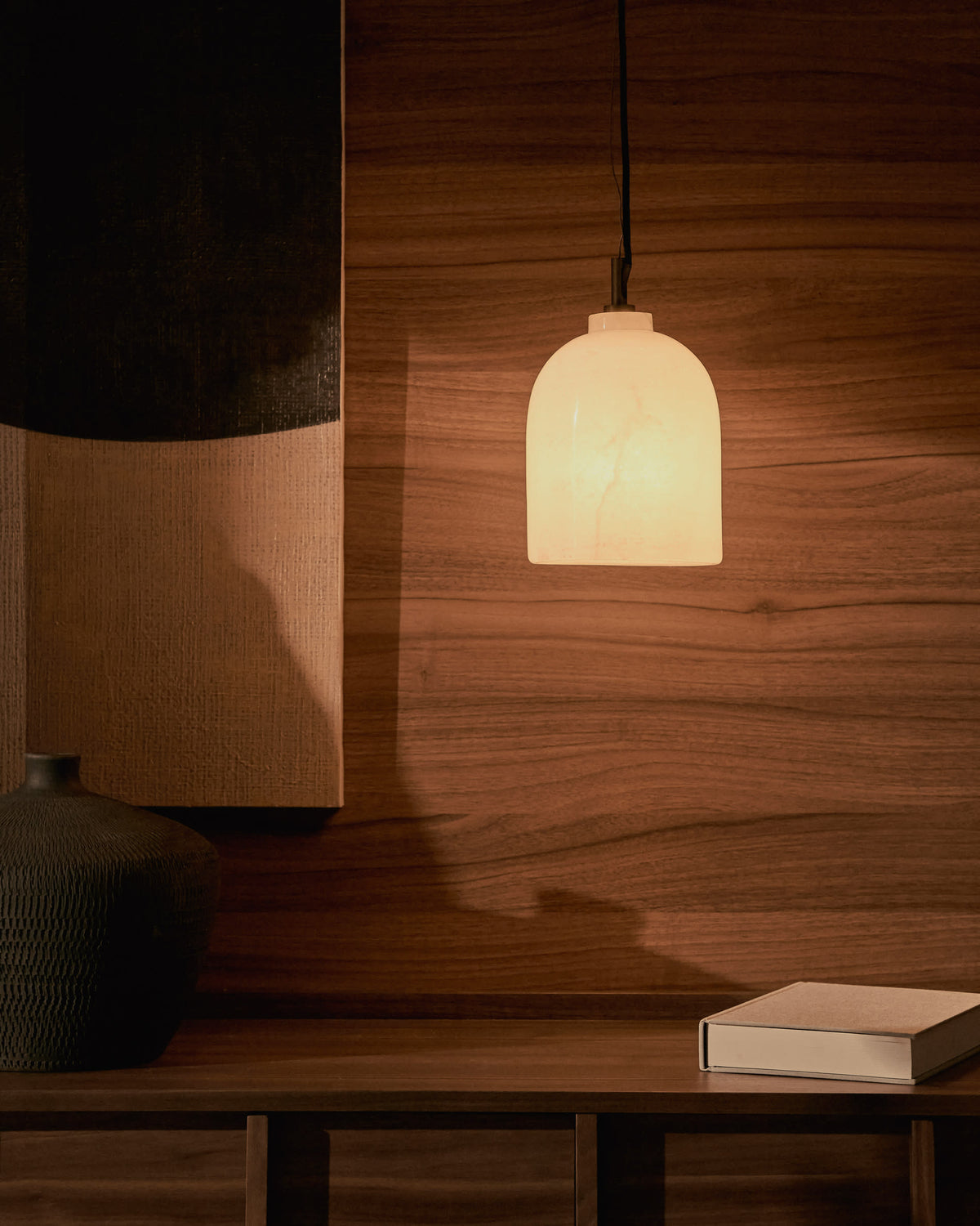 Lampa wisząca SHENLI alabaster – ujęcie 2