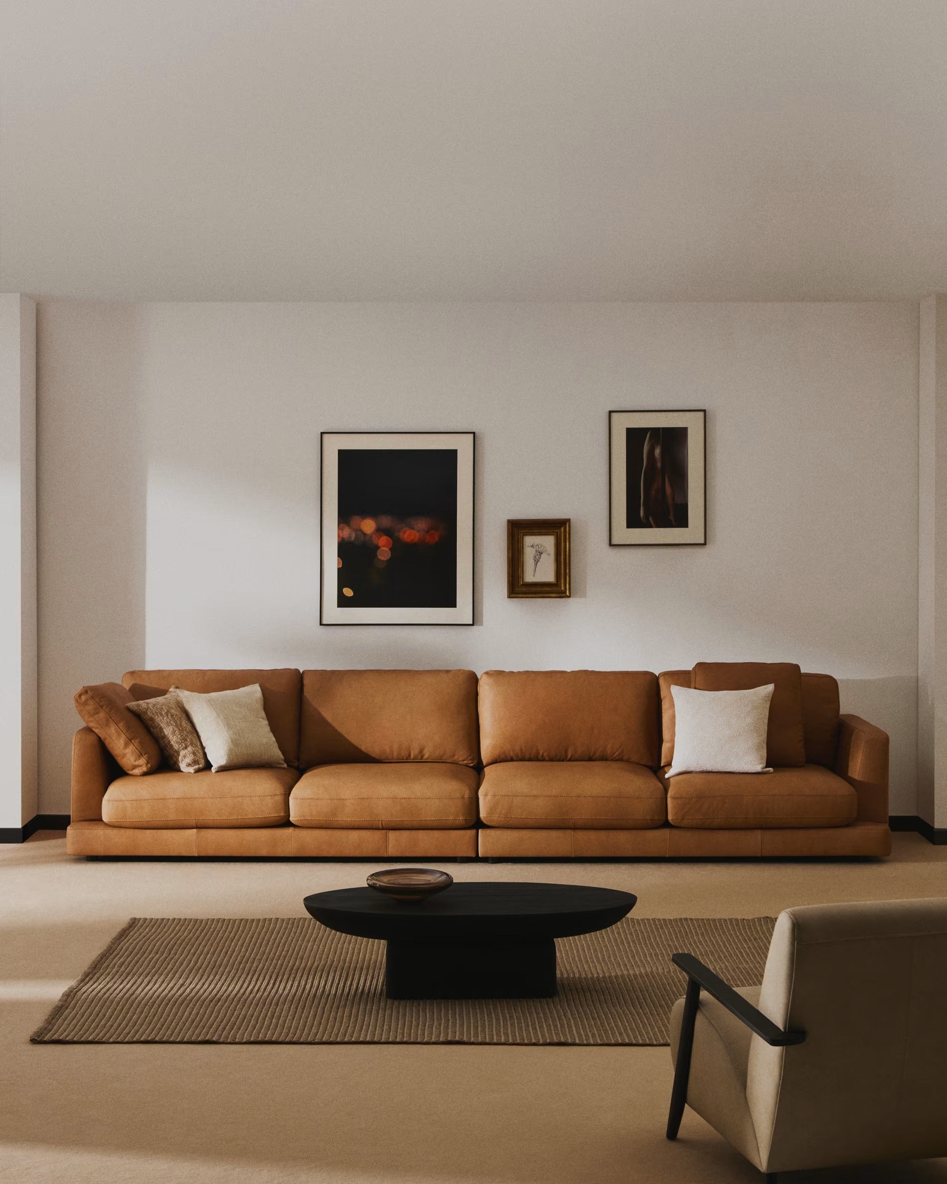 Sofa pre 6 osôb GALA z prírodnej kože