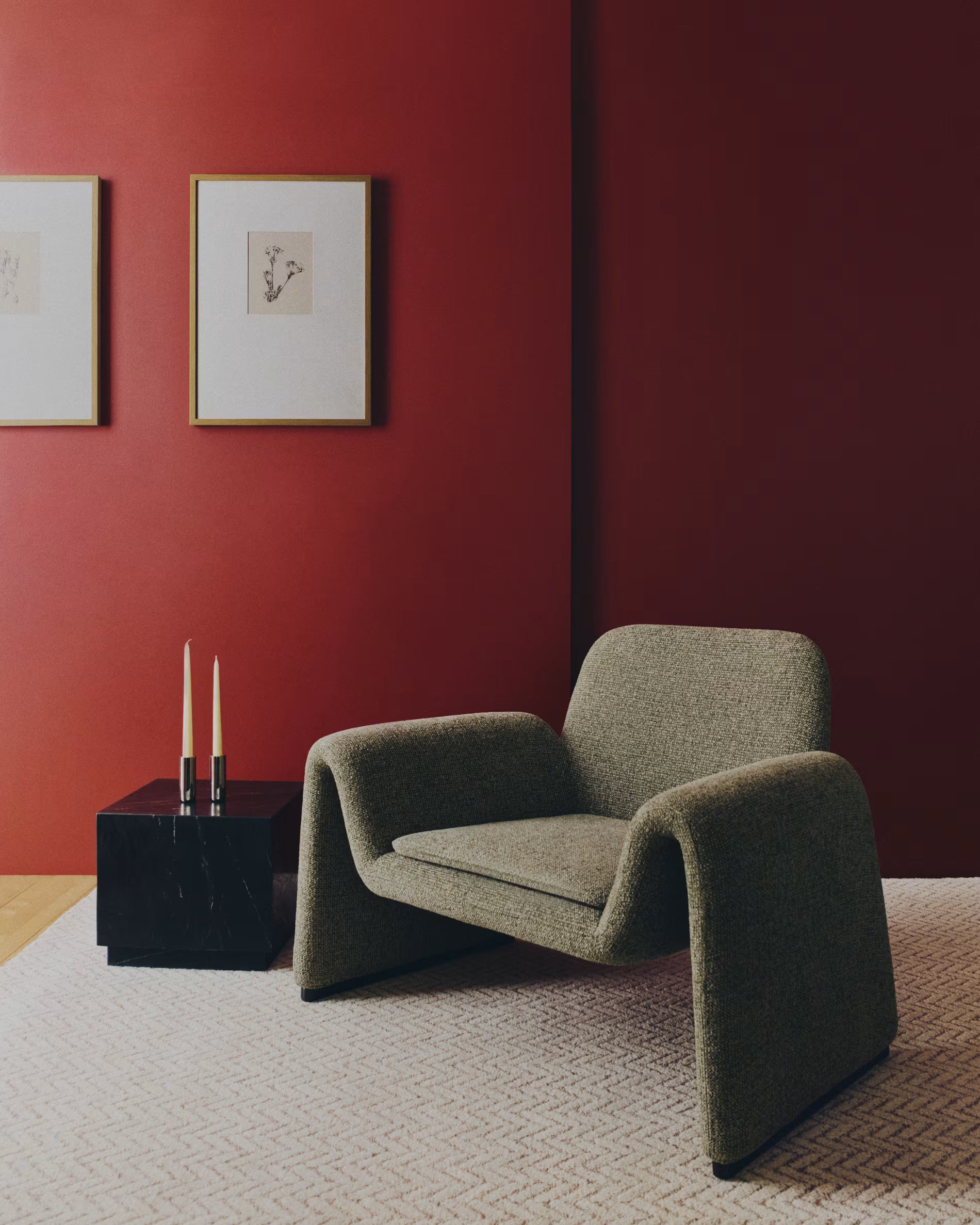 SOREIN Side Table Black Marble