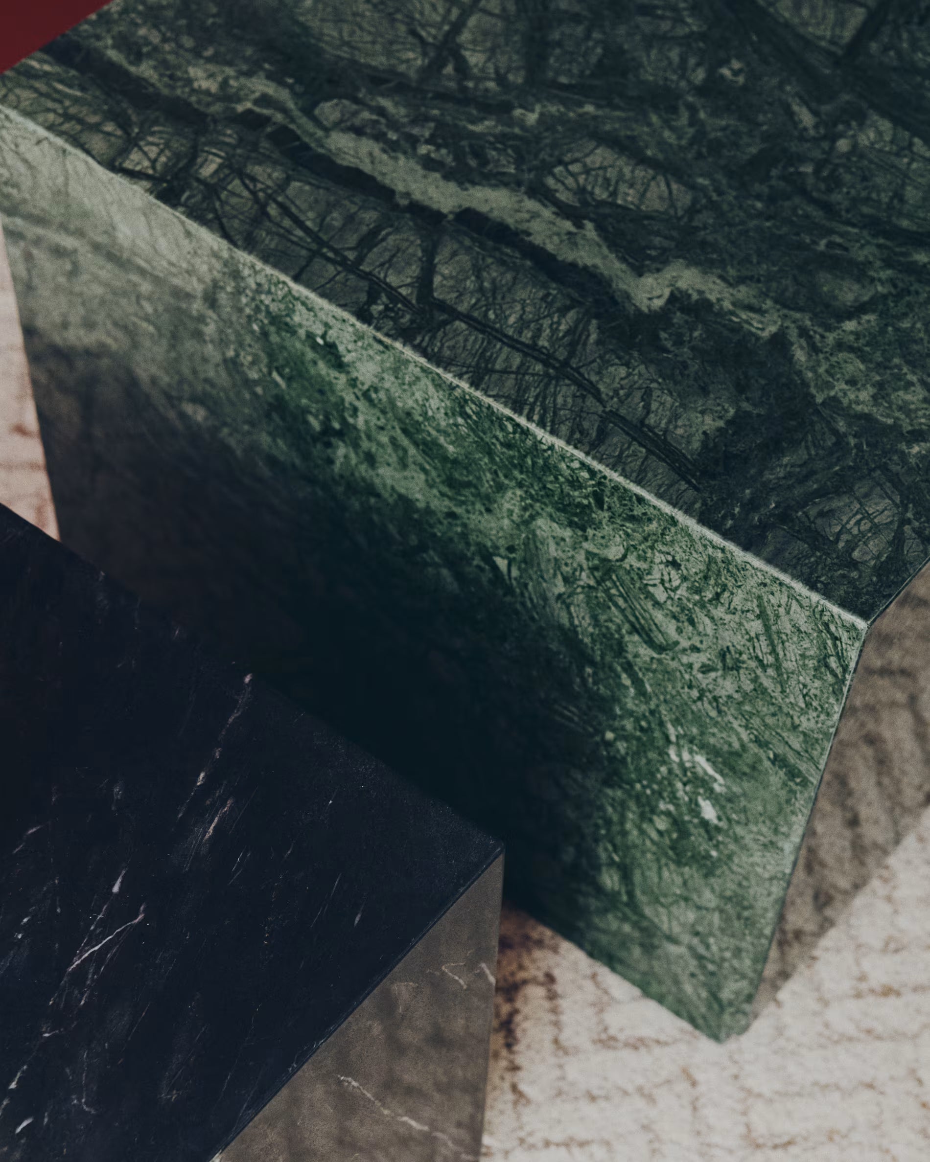 SOREIN Side Table Black Marble