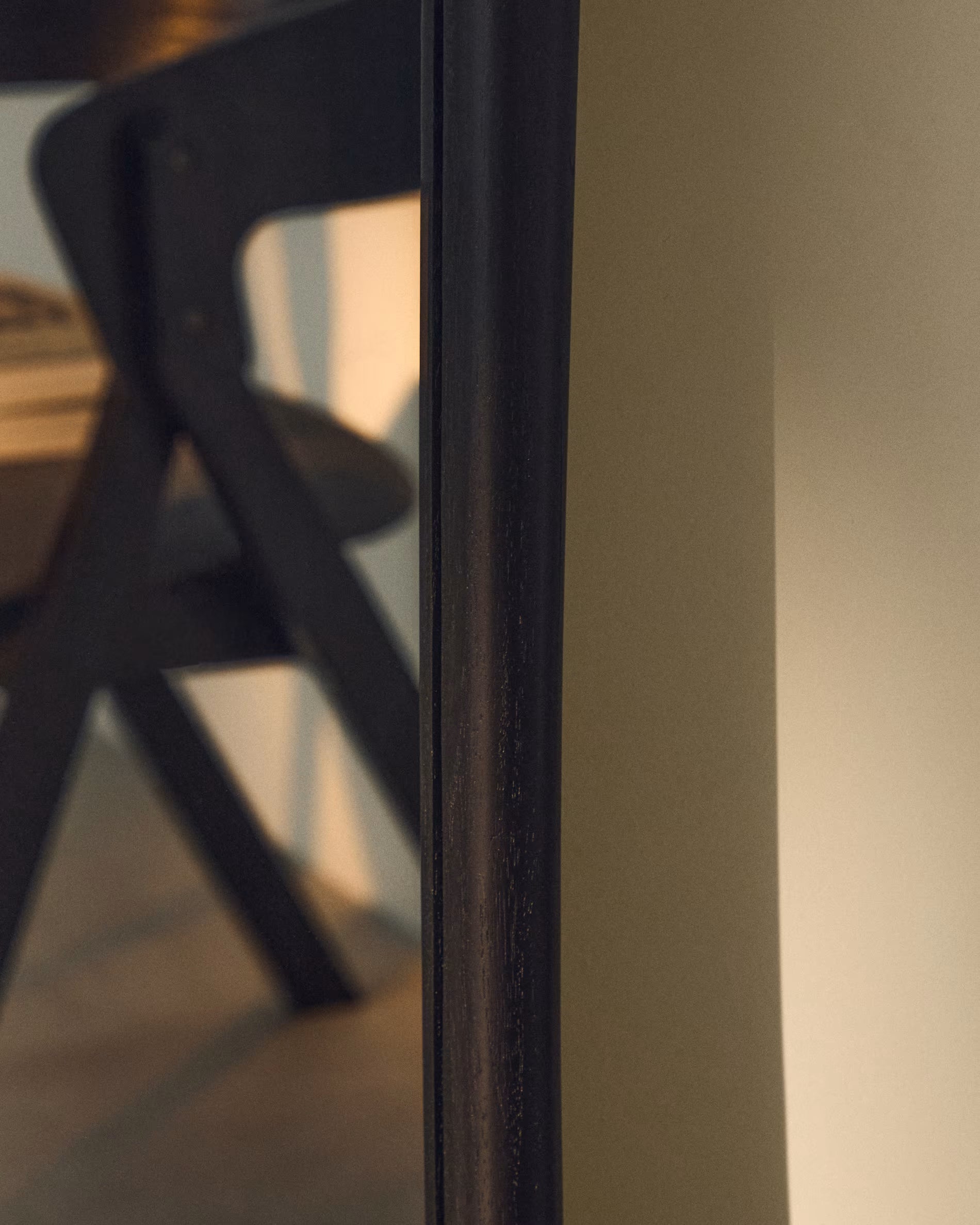 ALURA Rectangular Mirror Black Teak Wood