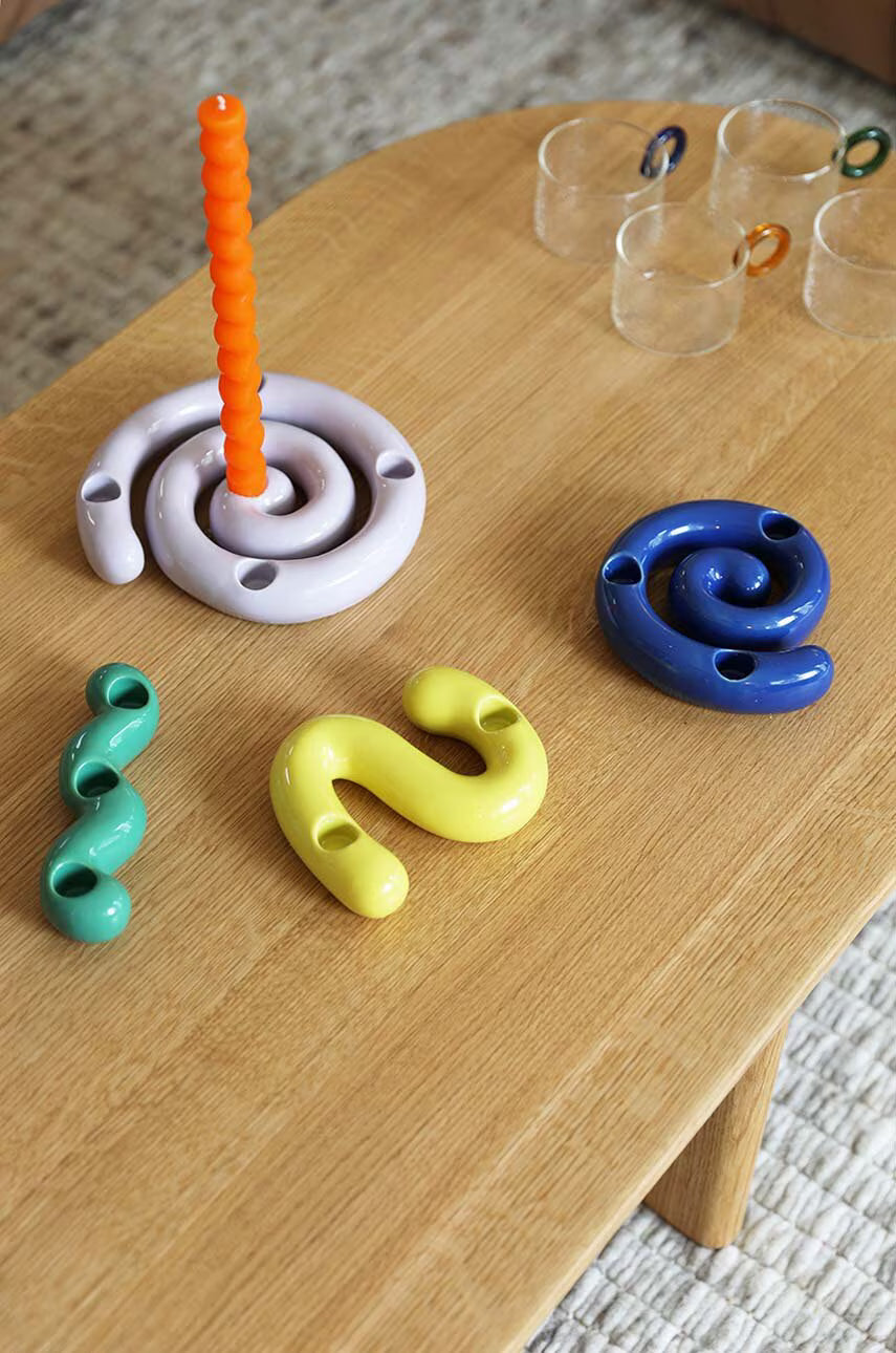 Scribble Candle Holder Lilac