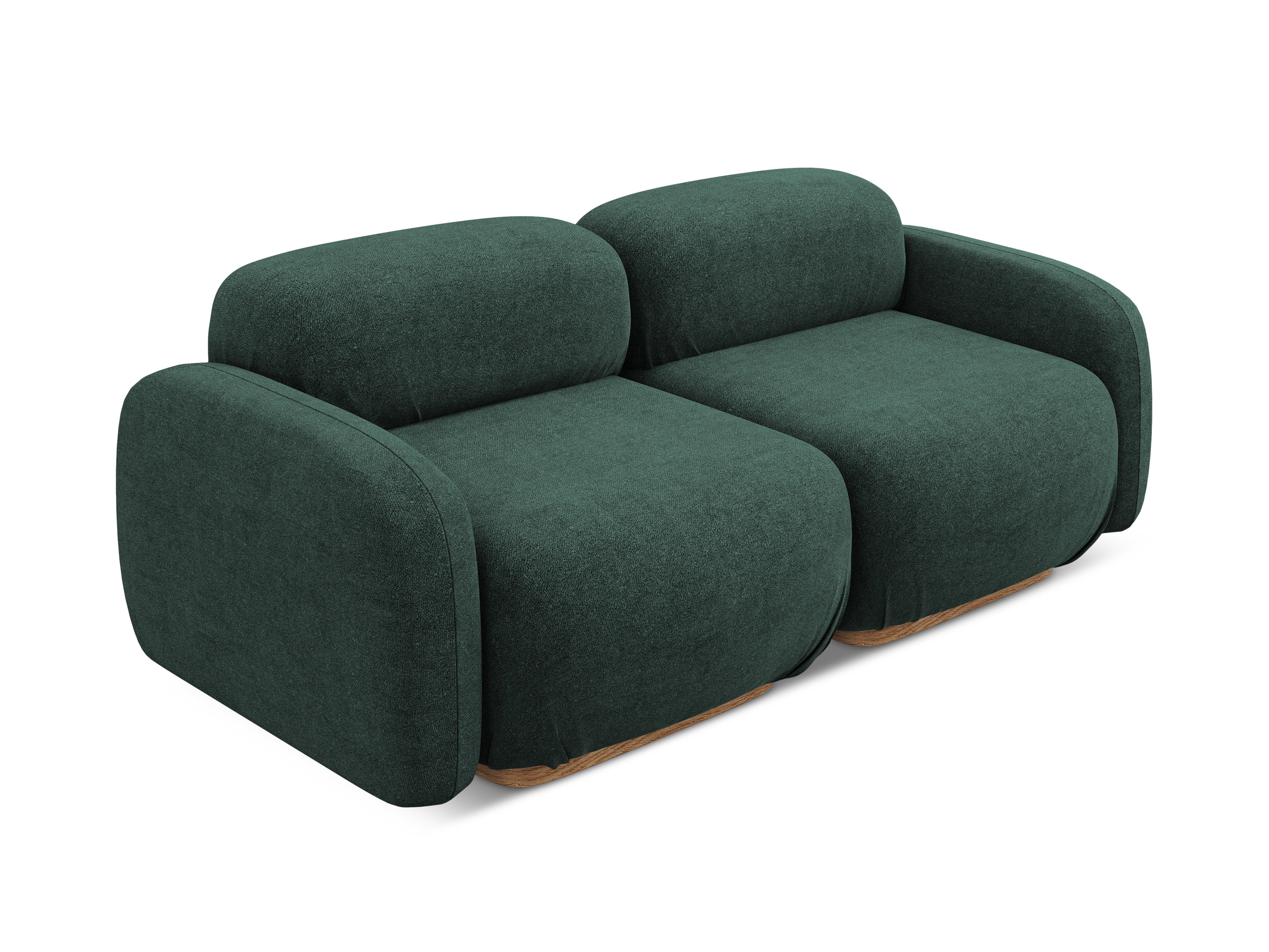 AILANI 3-Seater Modular Sofa in Bottle Green Boucle