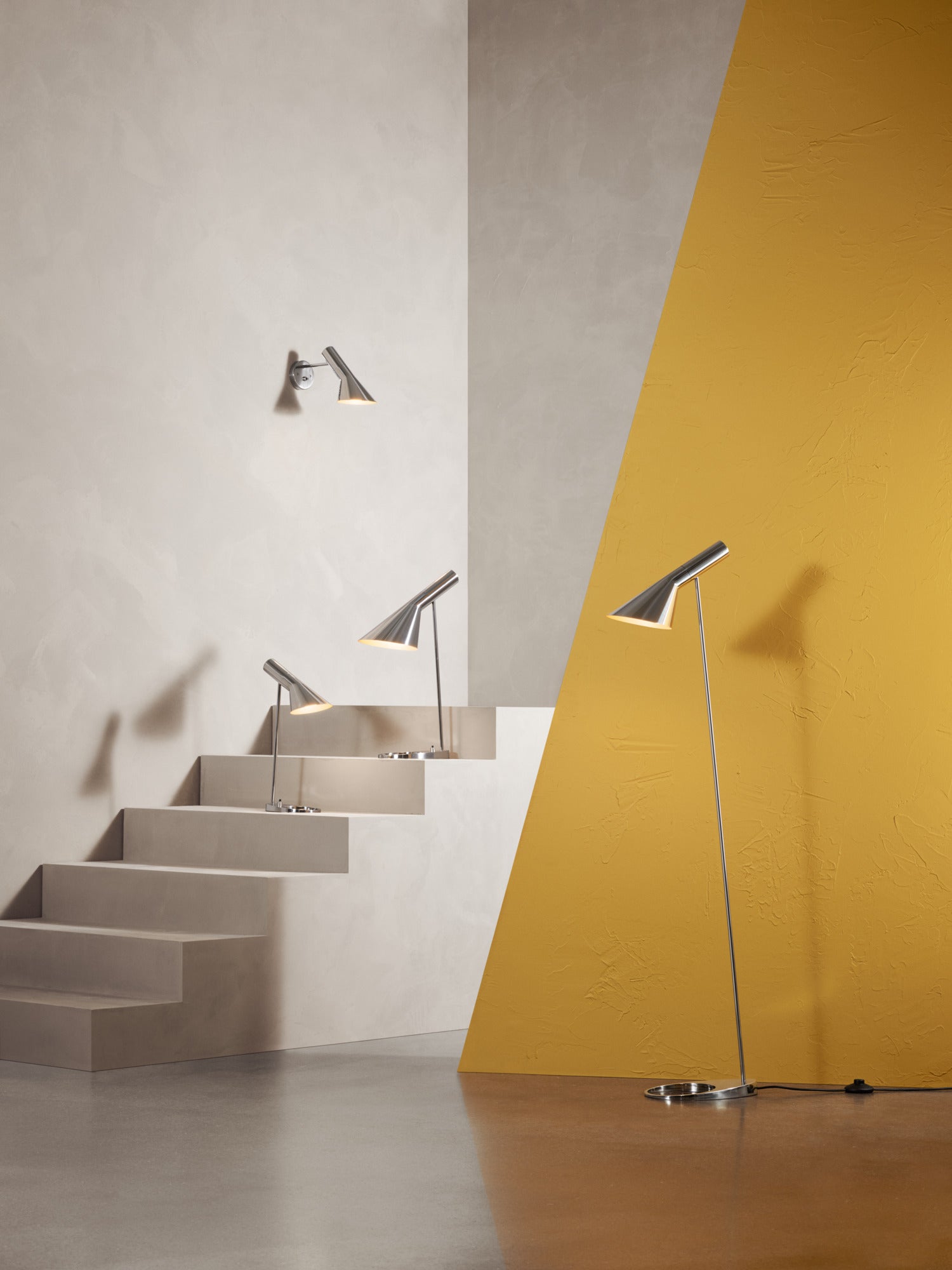 AJ Wall Lamp Polished Stainless Steel