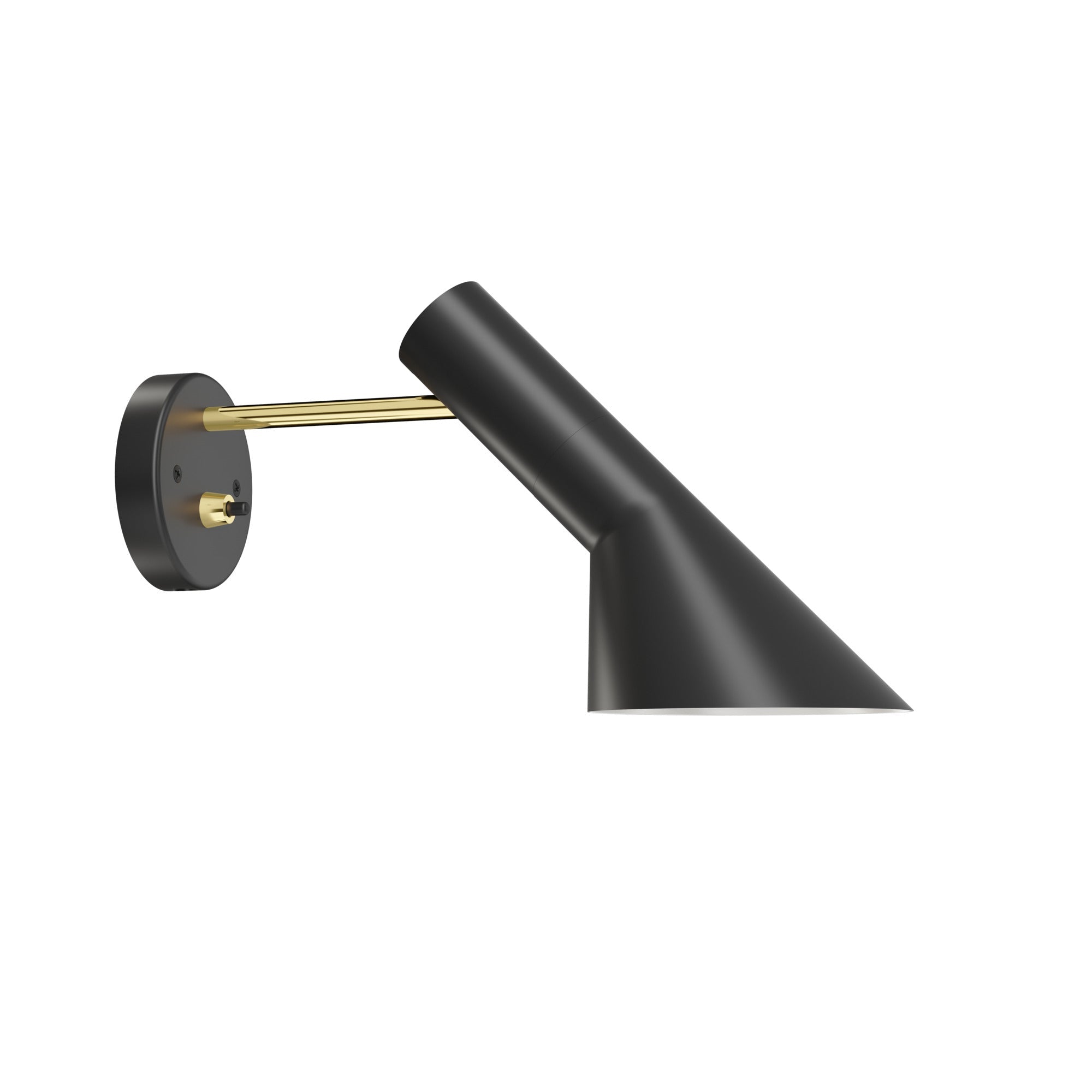 AJ Wall Lamp Black with Brass