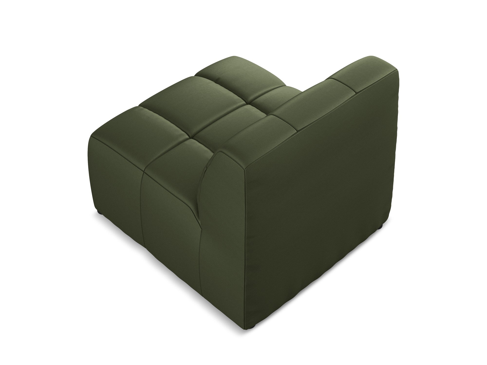Armchair / module ALOHA dark green eco-leather