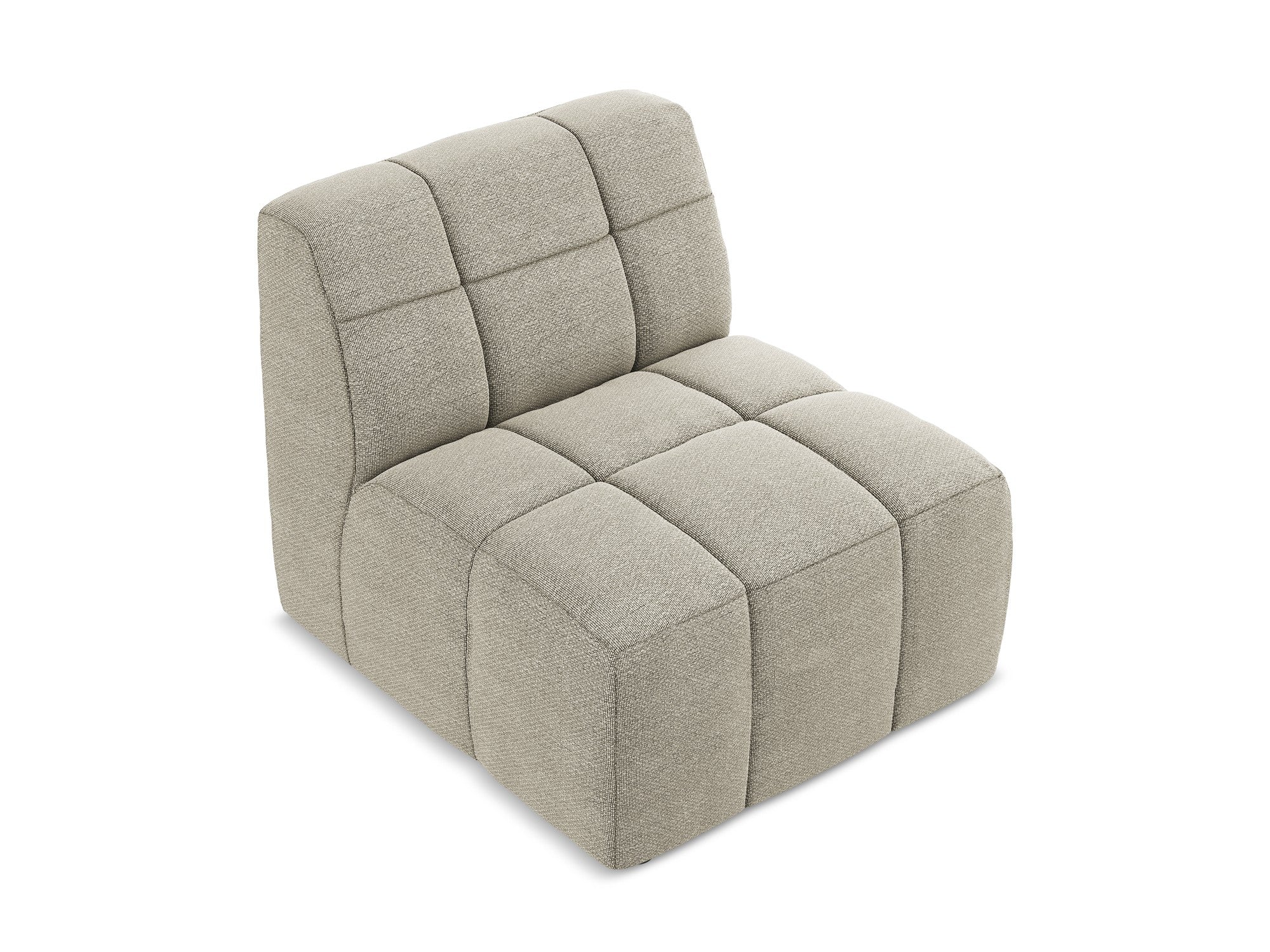 Armchair / module ALOHA taupe boucle