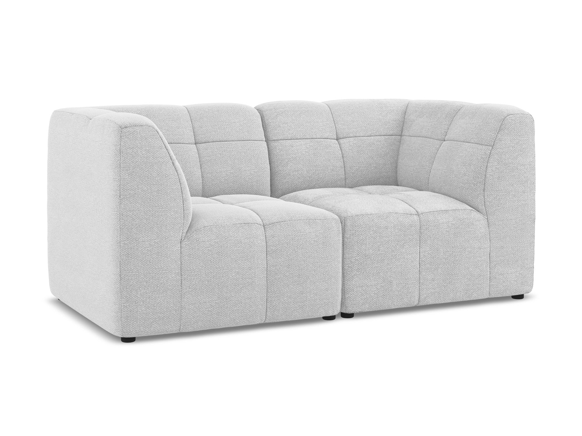 Modulárna pohovka pre 2 osoby ALOHA strieborný boucle