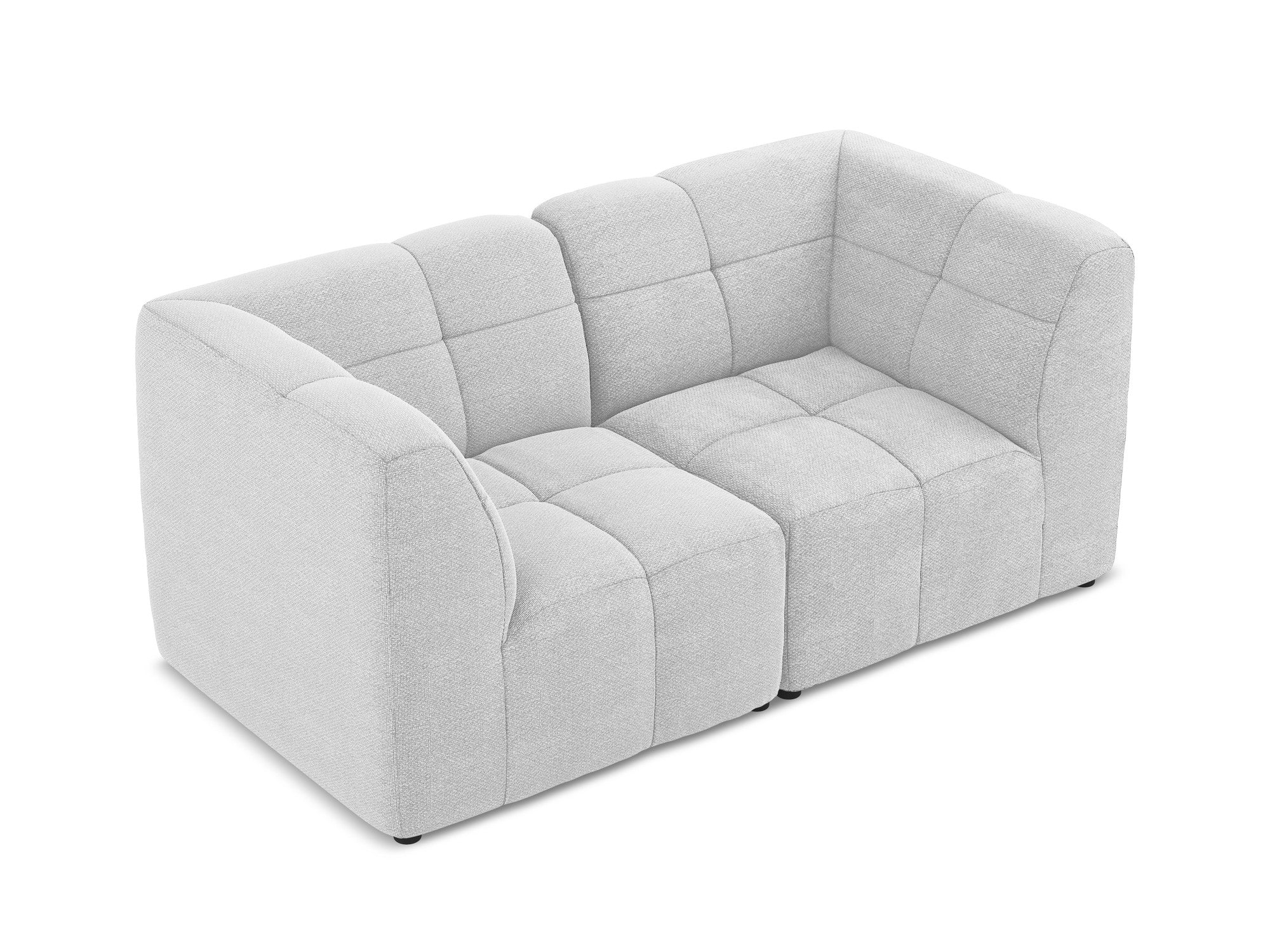 Modulárna pohovka pre 2 osoby ALOHA strieborný boucle