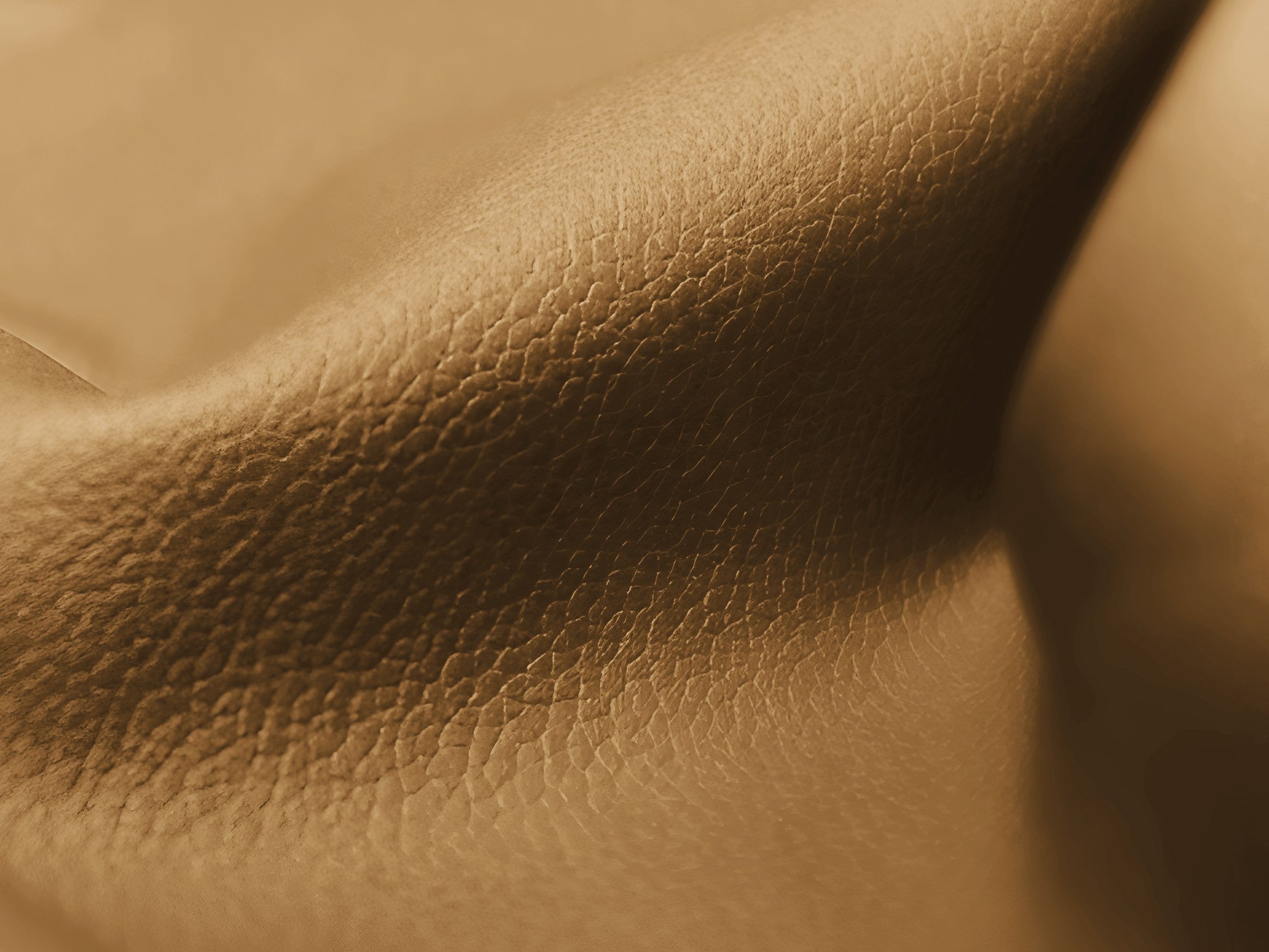 Modulárna pohovka pre 3 osoby ALOHA karamelová ekologická koža