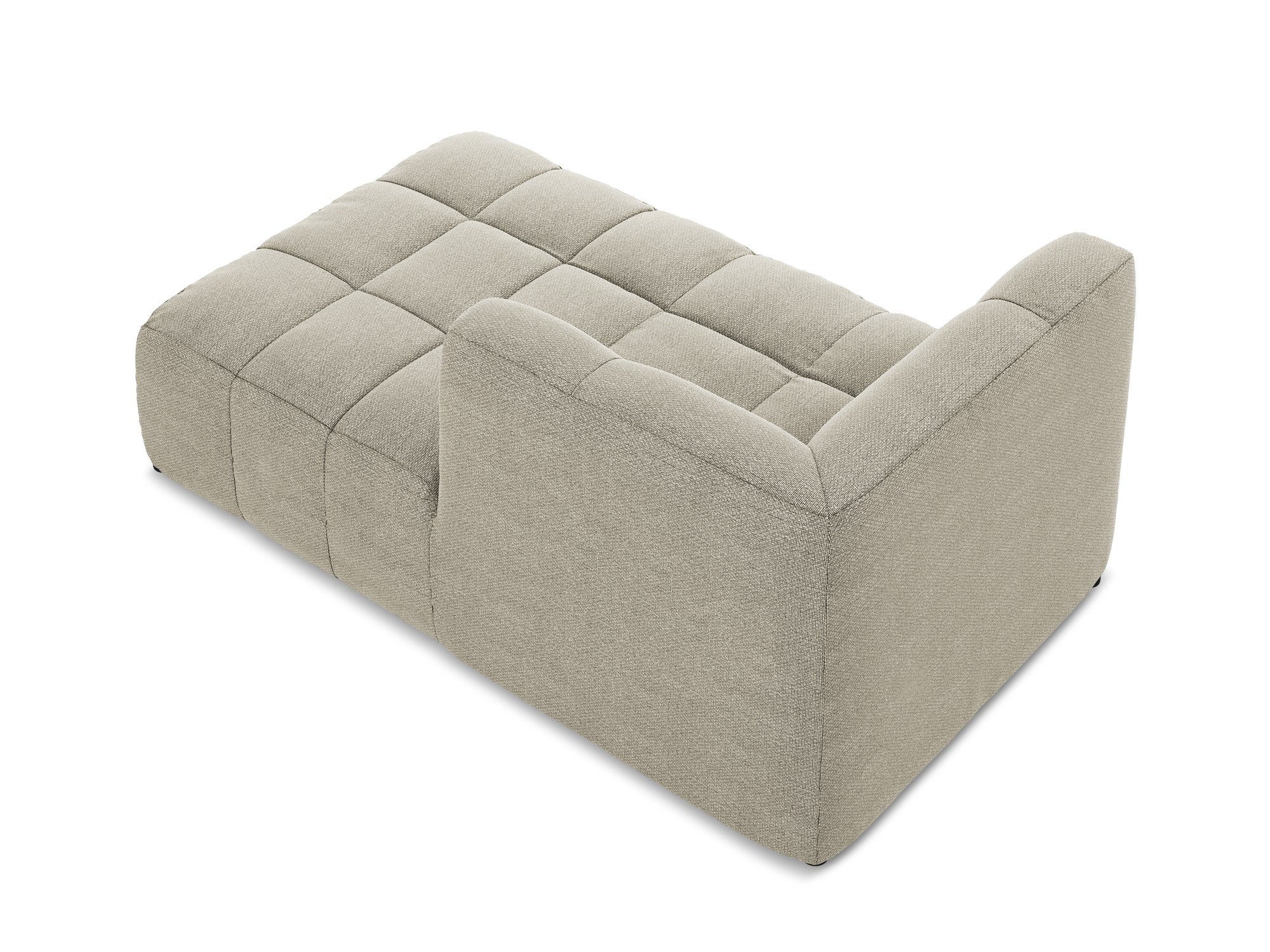 Pravostranný szezlong ALOHA taupe boucle