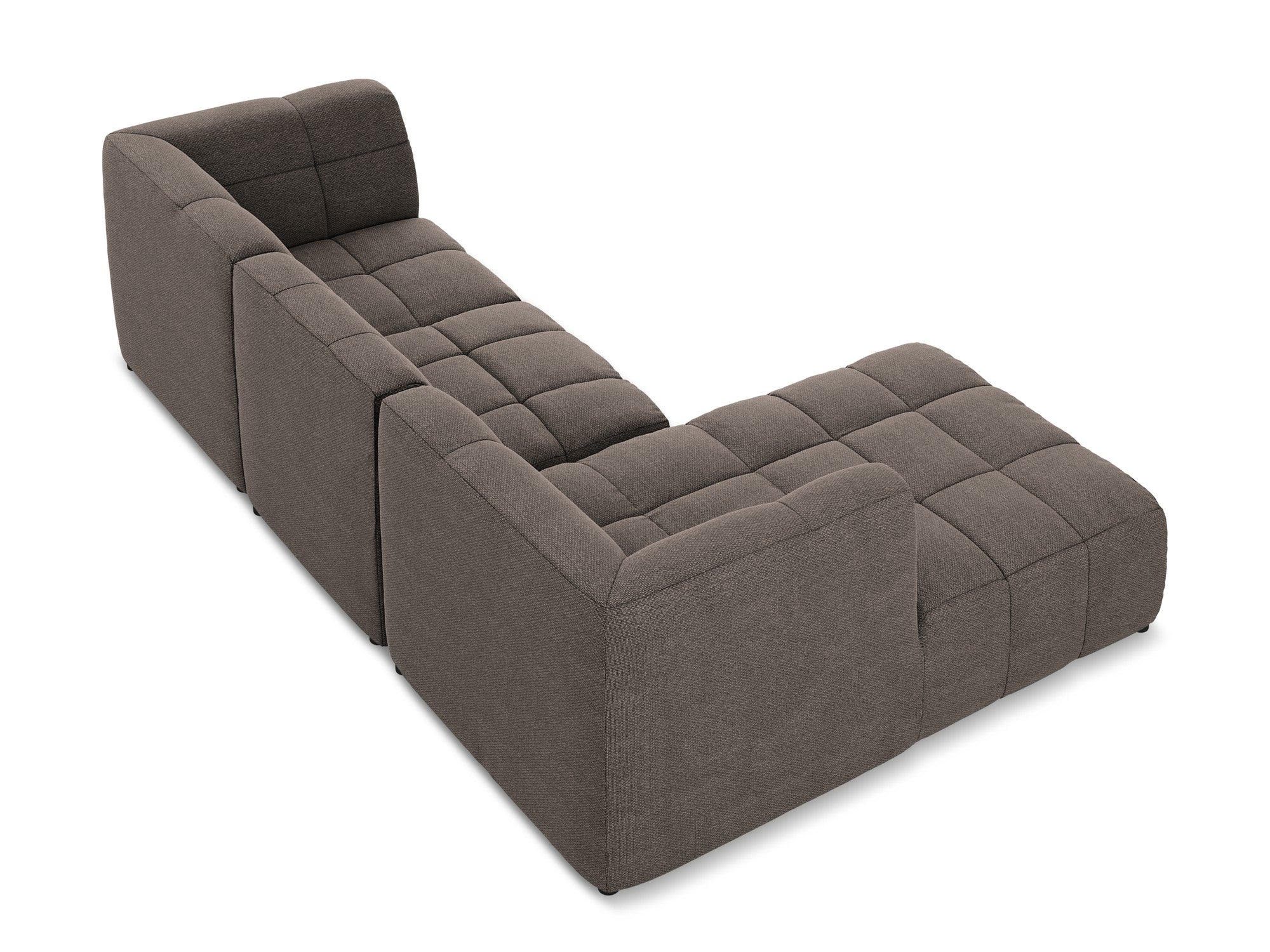 Modulový rohový trojmiestny ALOHA čokoládový boucle