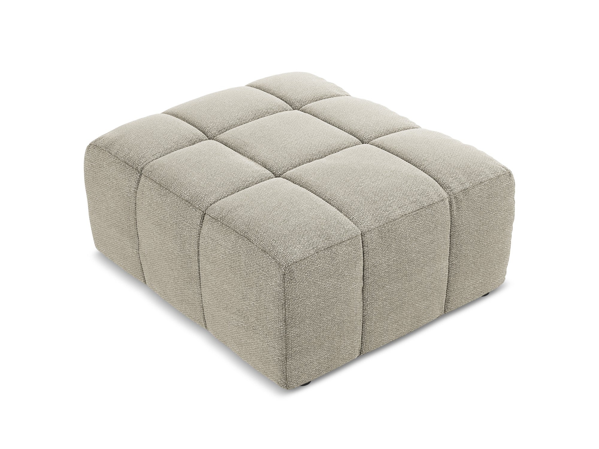 Pouf / module ALOHA taupe boucle