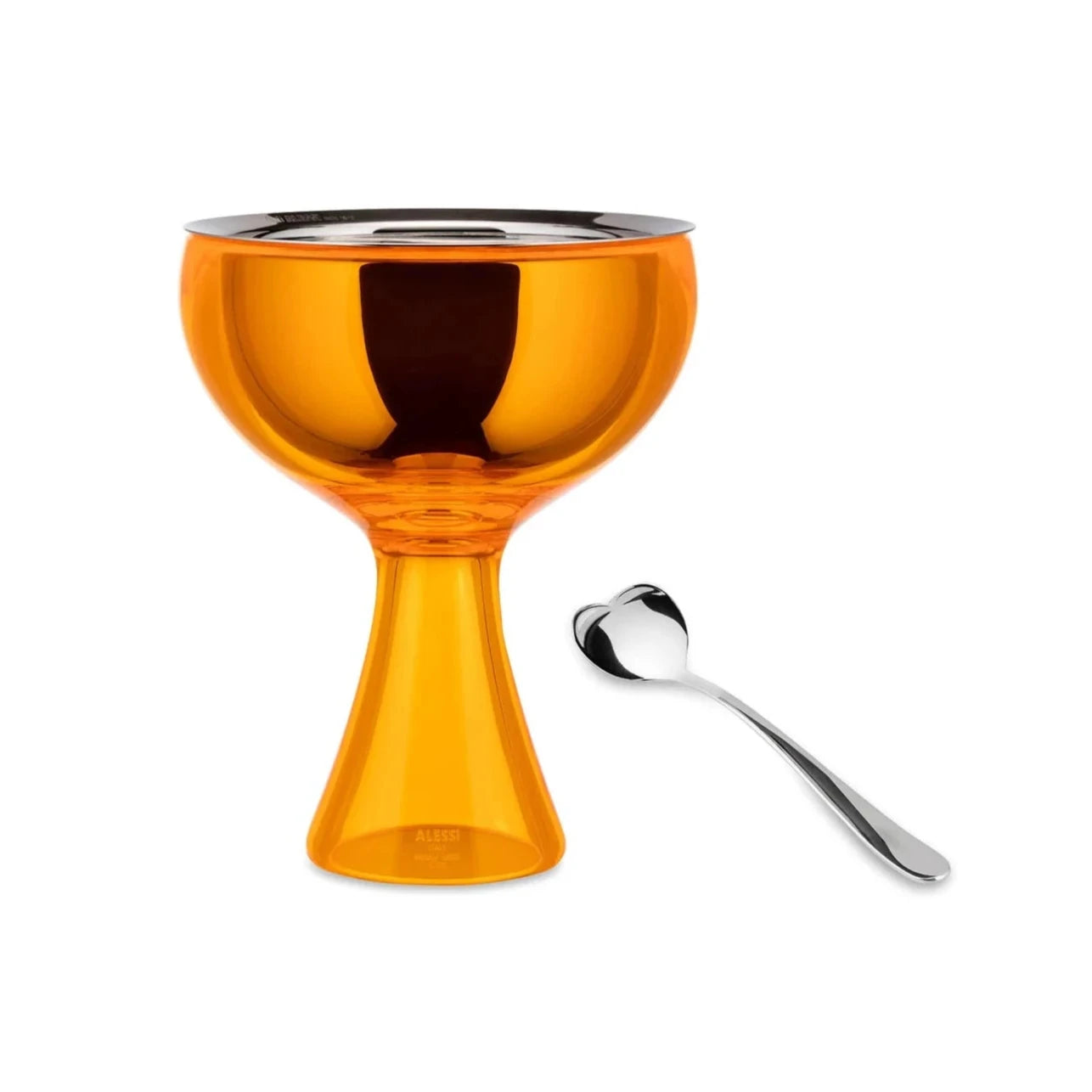 Pohár na zmrzlinu VEĽKÁ LÁSKA oranžový