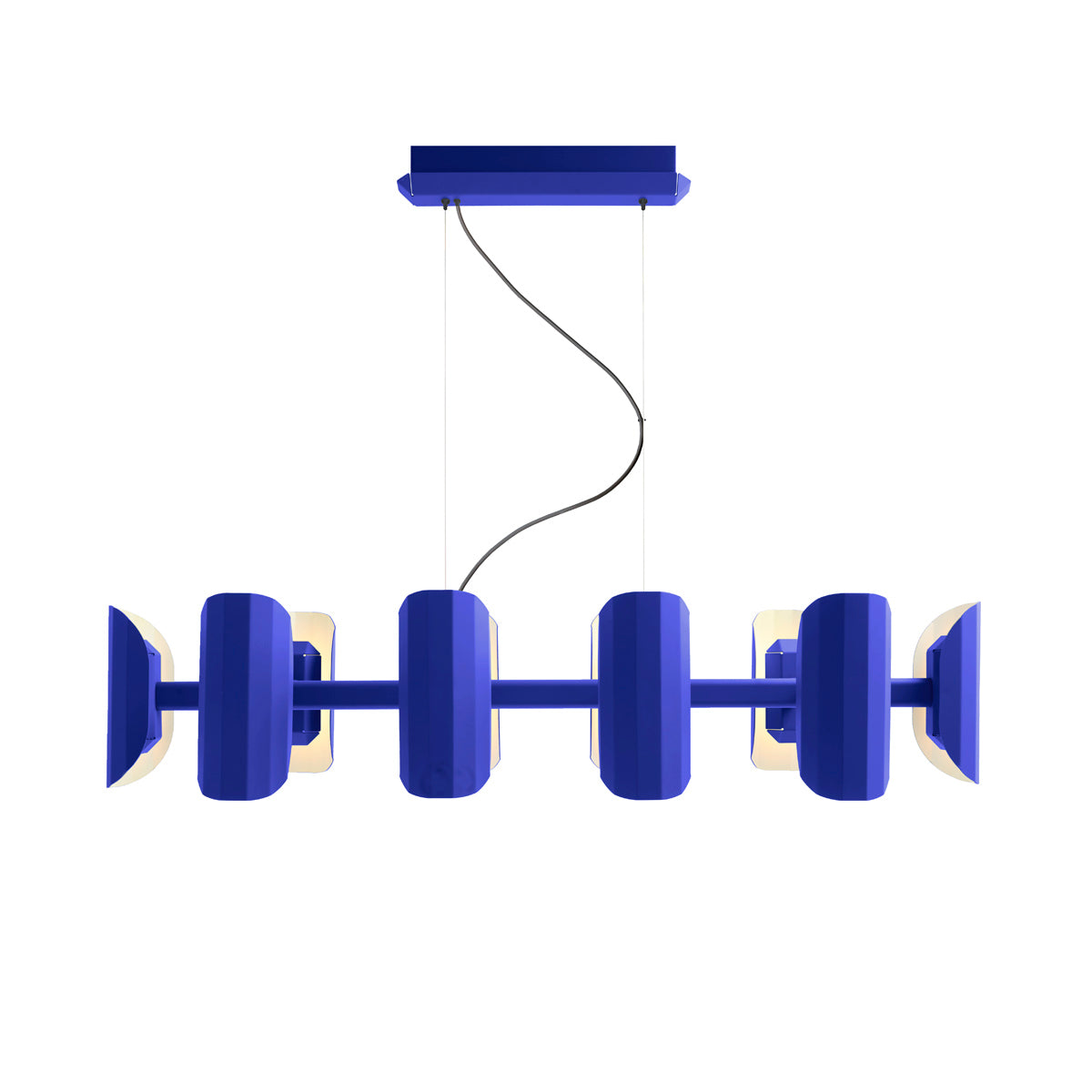 Závesná lampa s viacerými ramenami APOLIN kobaltová