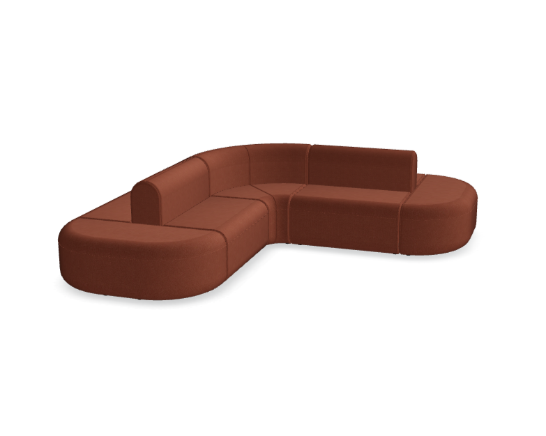 Sofa 6-modulová rohová dvojitá ARTIKO čalúnená