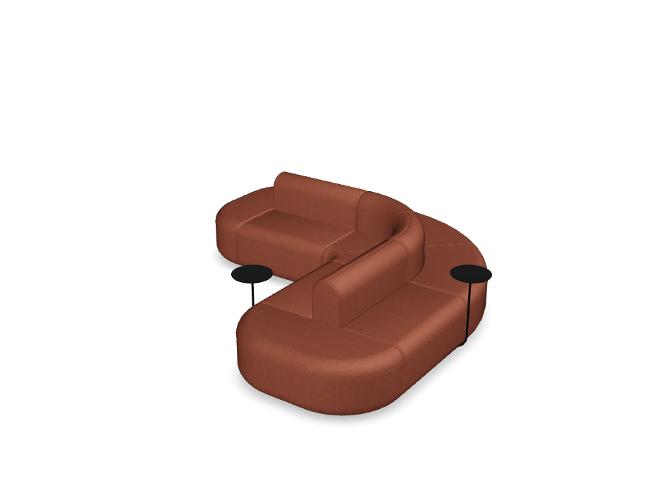 Sofa 6-modulová rohová dvojitá ARTIKO čalúnená
