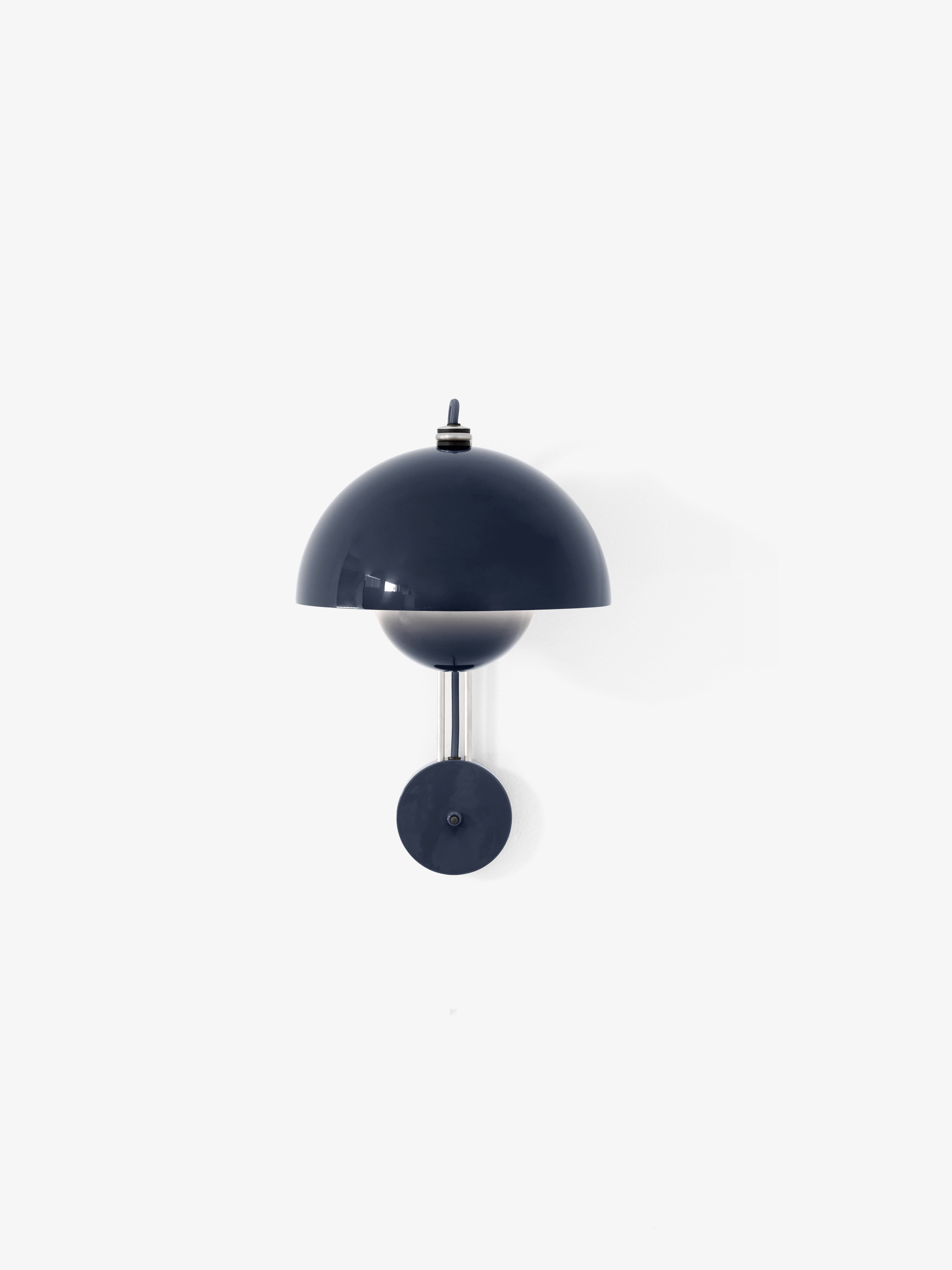 Nástenná lampa FLOWERPOT VP8 modrá oceľová