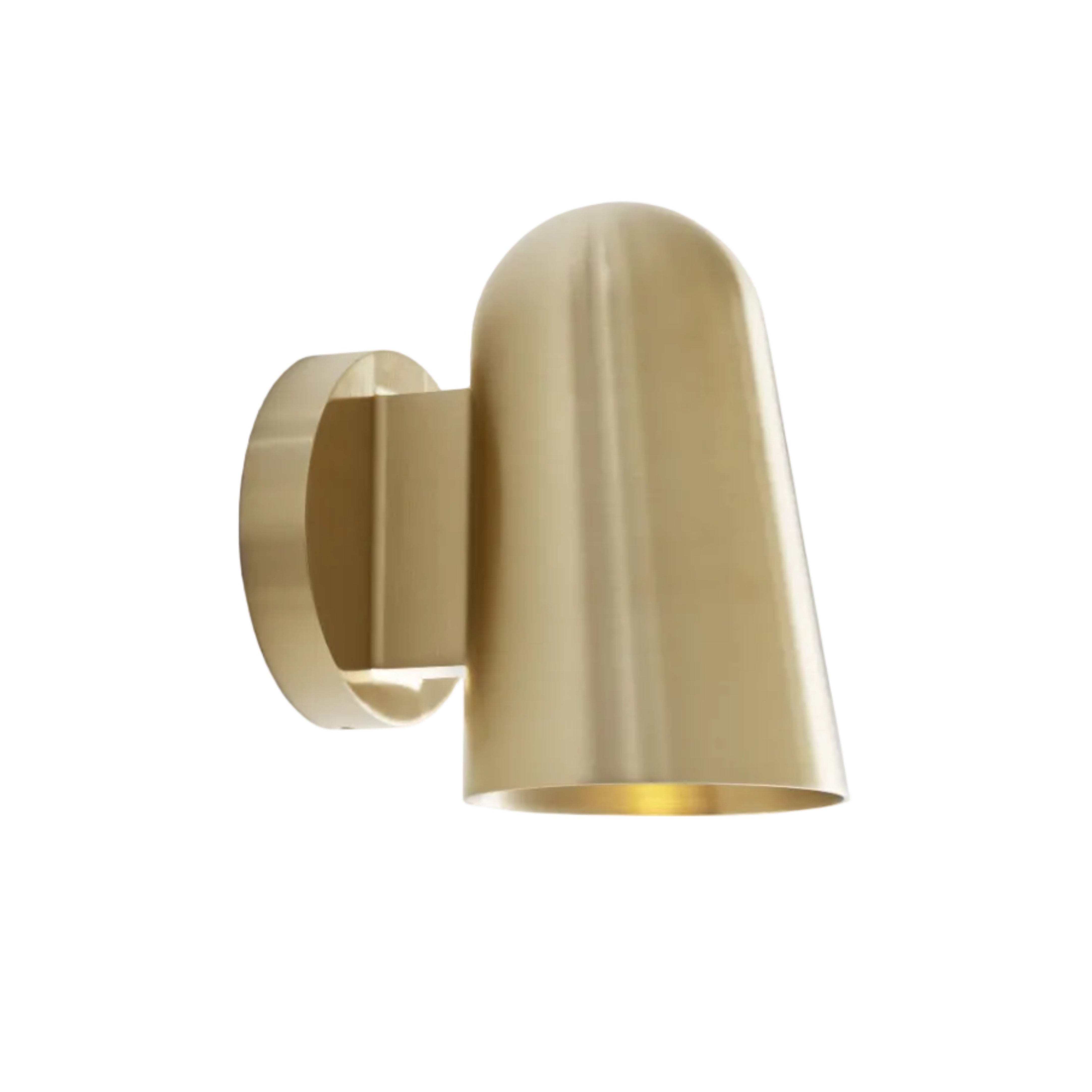 Exteriérová nástenná lampa SOLID mosadzná