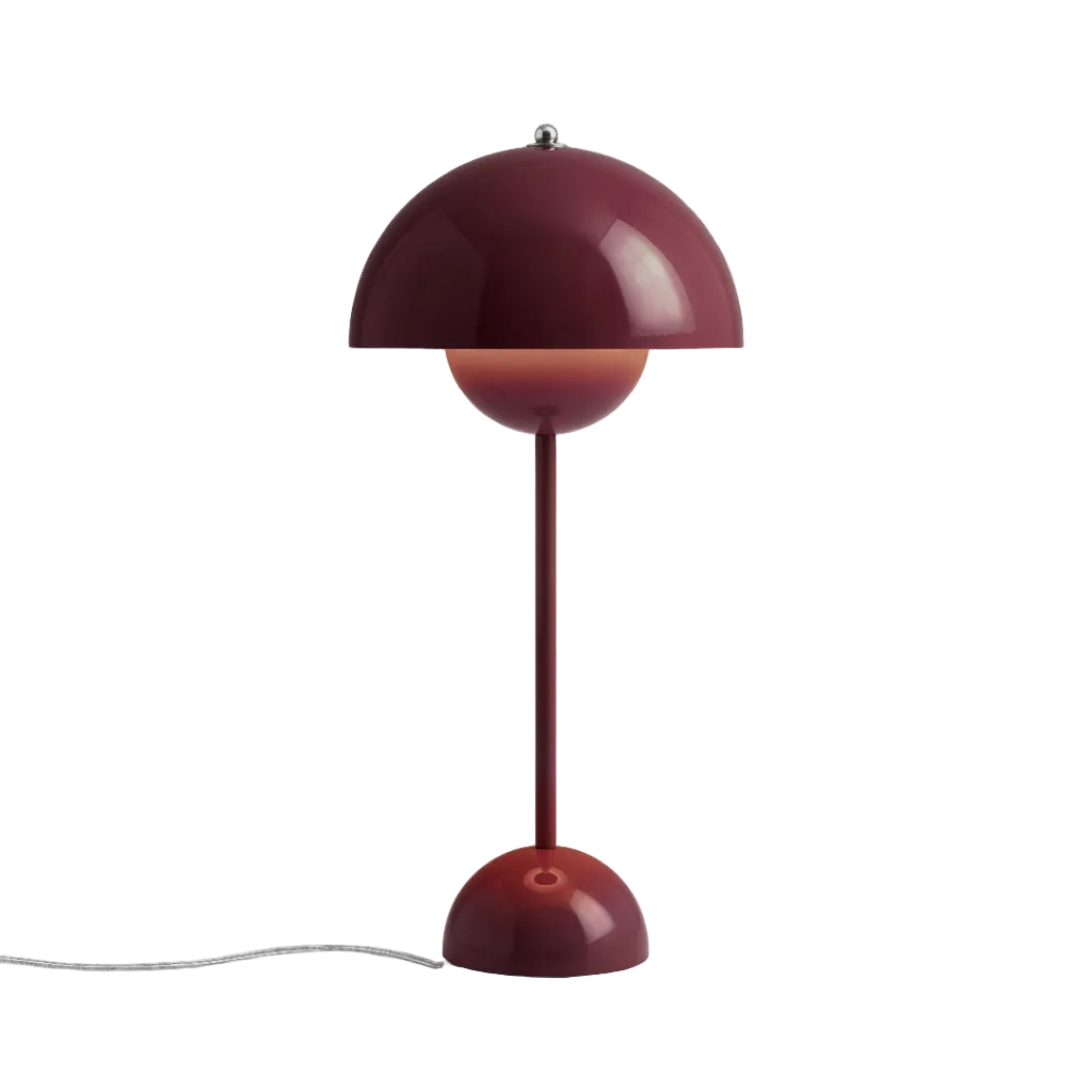 Stolová lampa FLOWERPOT VP3 tmavá slivka