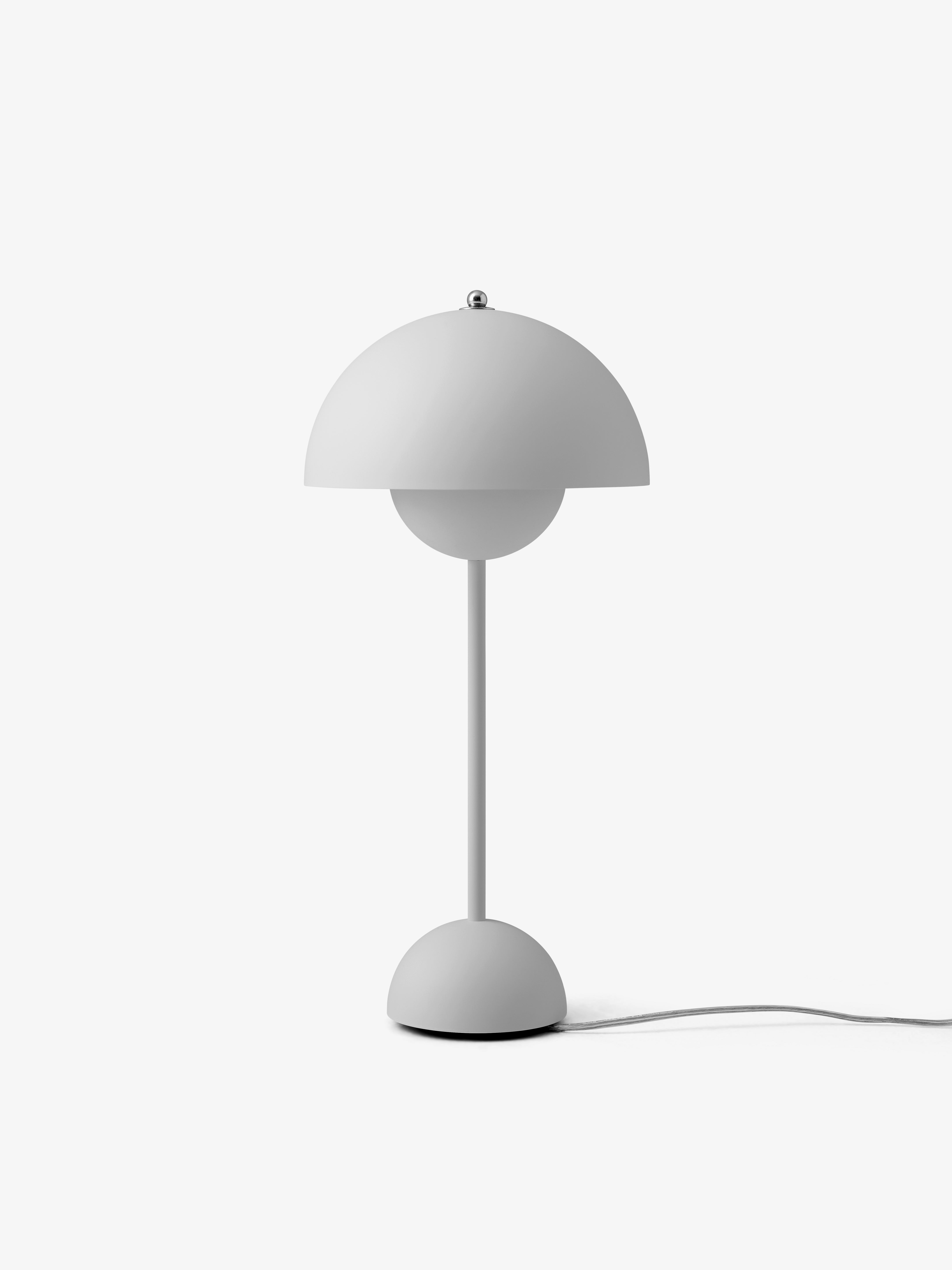 Lampa stolná FLOWERPOT VP3 matná svetlosivá