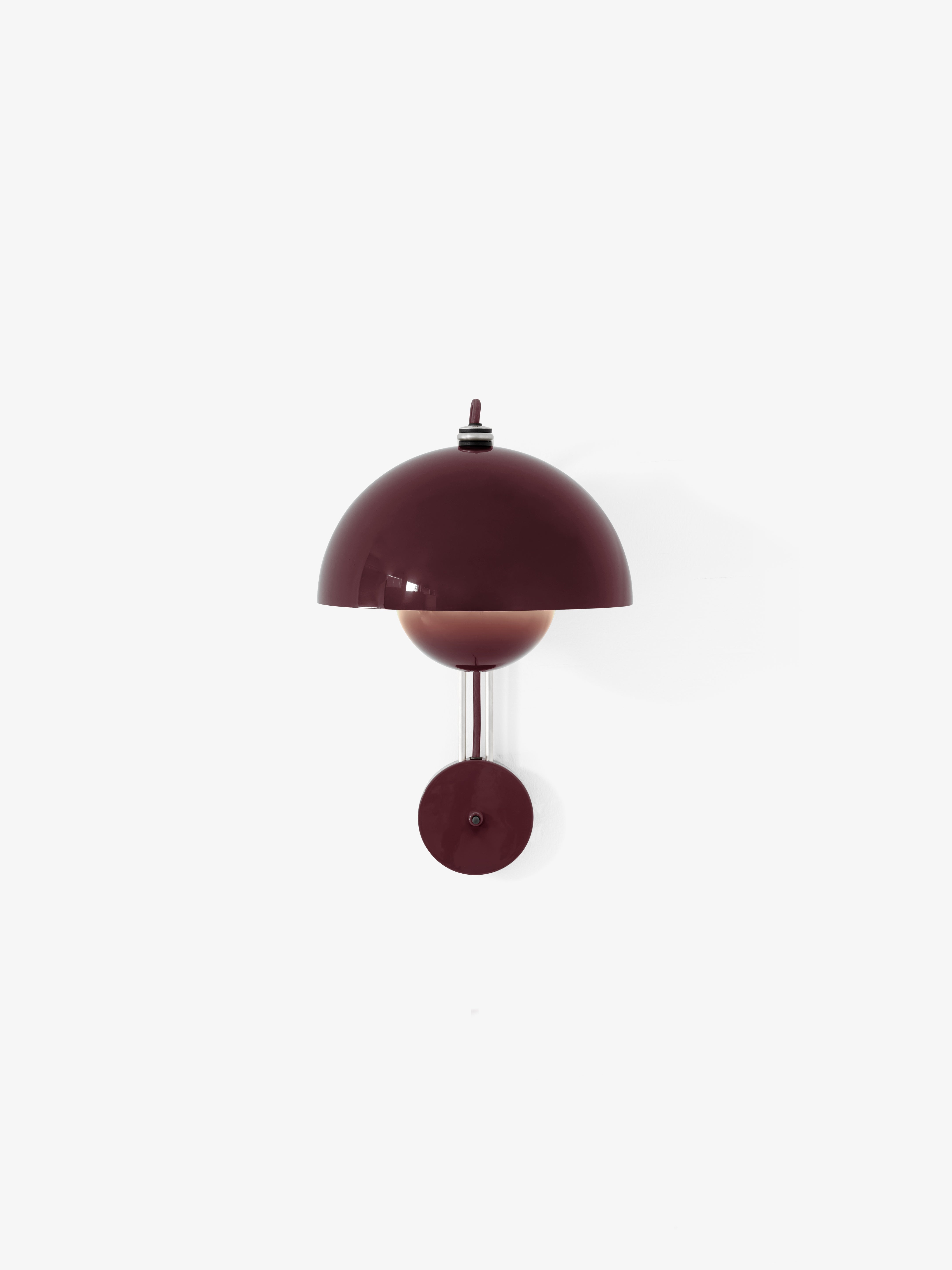 Nástenná lampa FLOWERPOT VP8 tmavá slivka