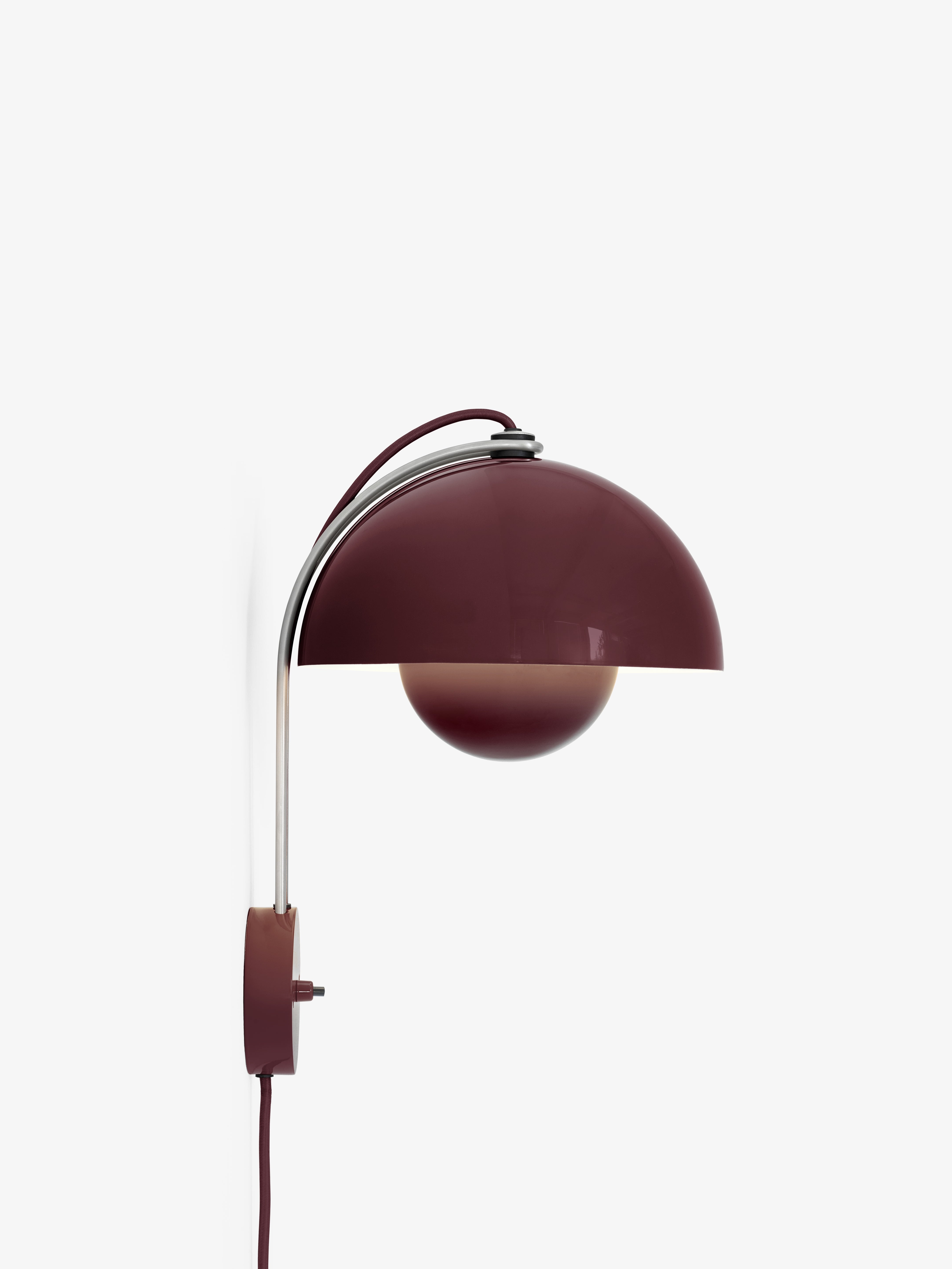 Nástenná lampa FLOWERPOT VP8 tmavá slivka
