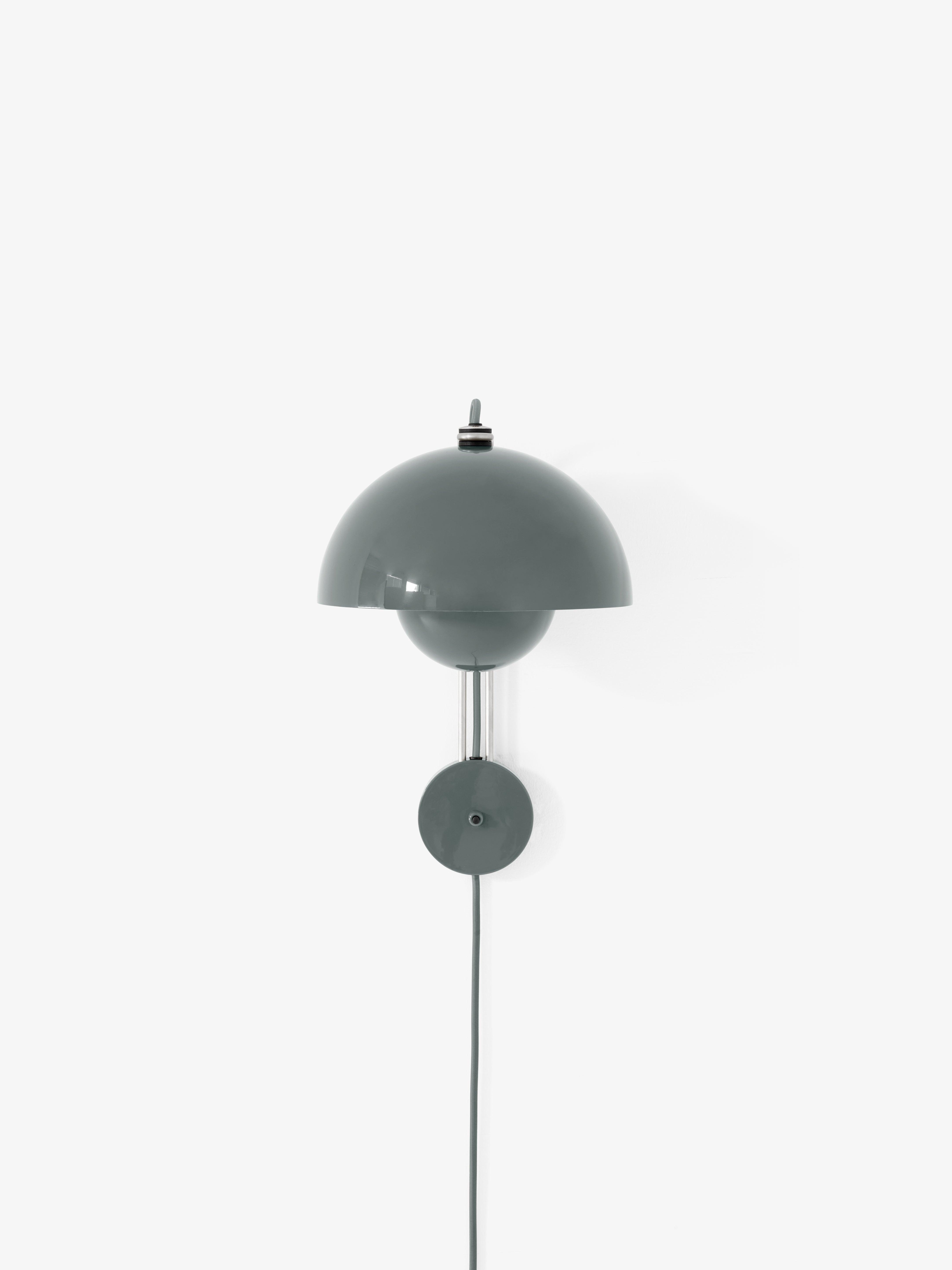 Nástenná lampa FLOWERPOT VP8 šedomodrá