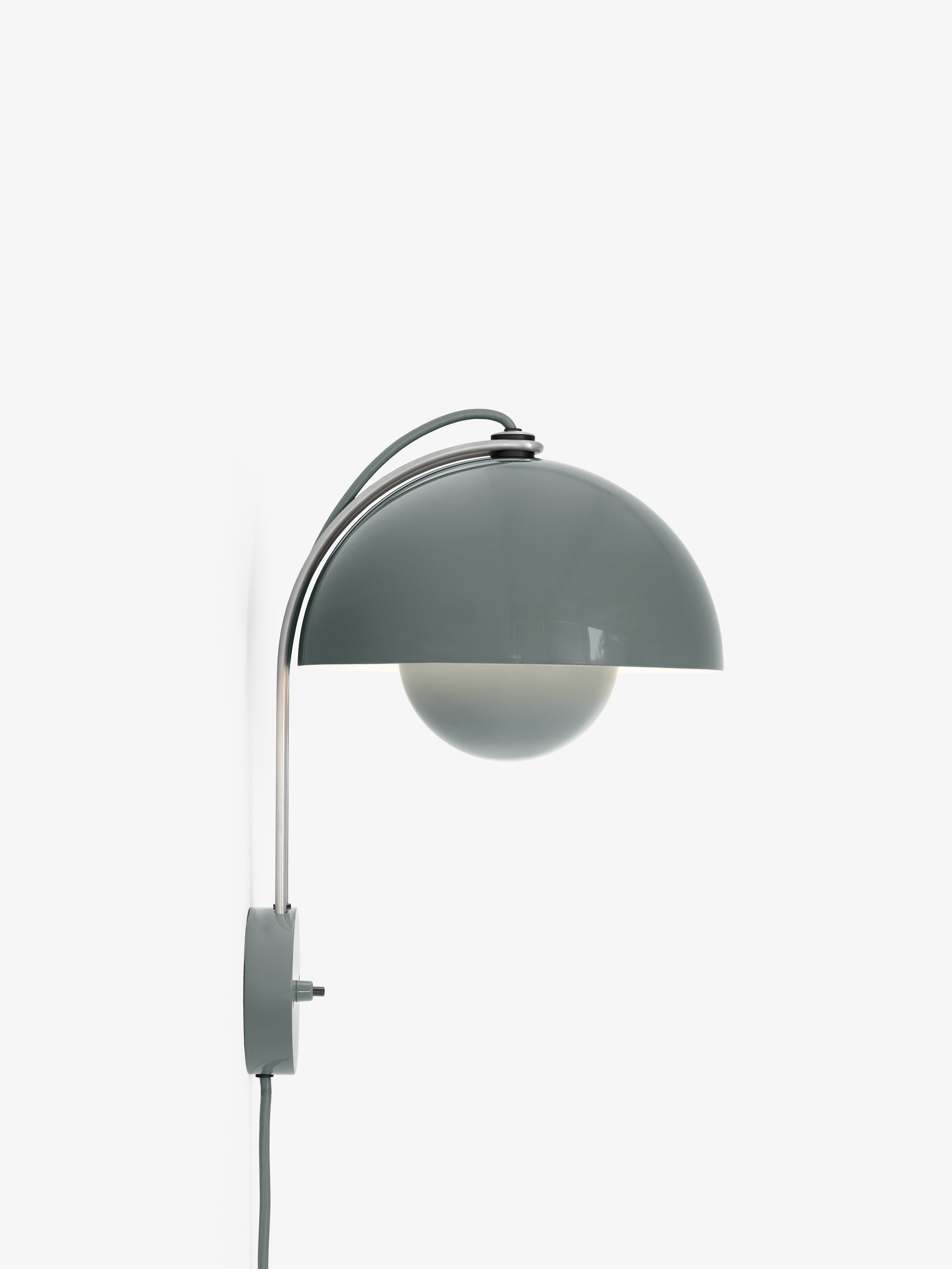 Nástenná lampa FLOWERPOT VP8 šedomodrá