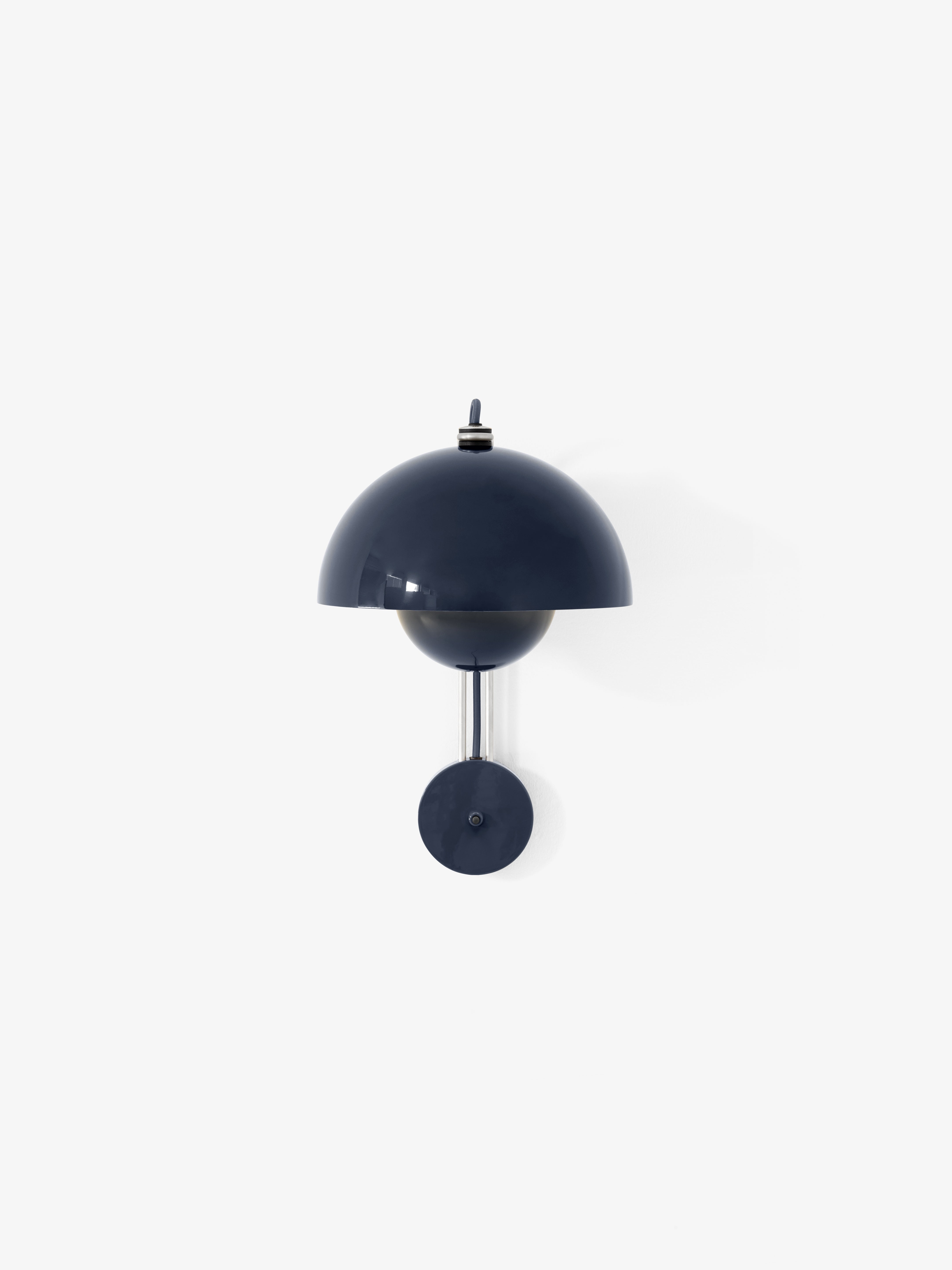 Nástenná lampa FLOWERPOT VP8 modrá oceľová
