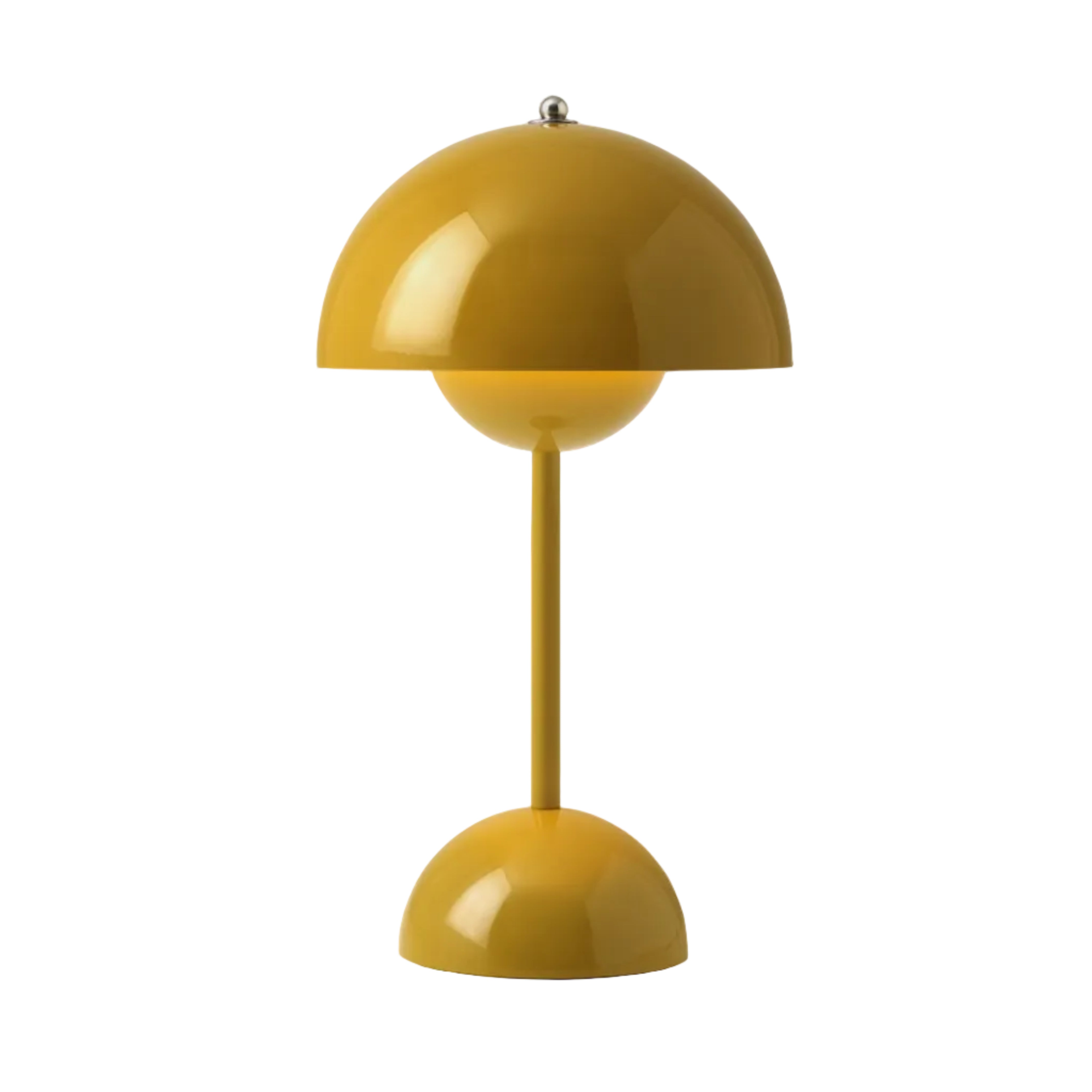 Lampa prenosná FLOWERPOT VP9 v horčicovej farbe