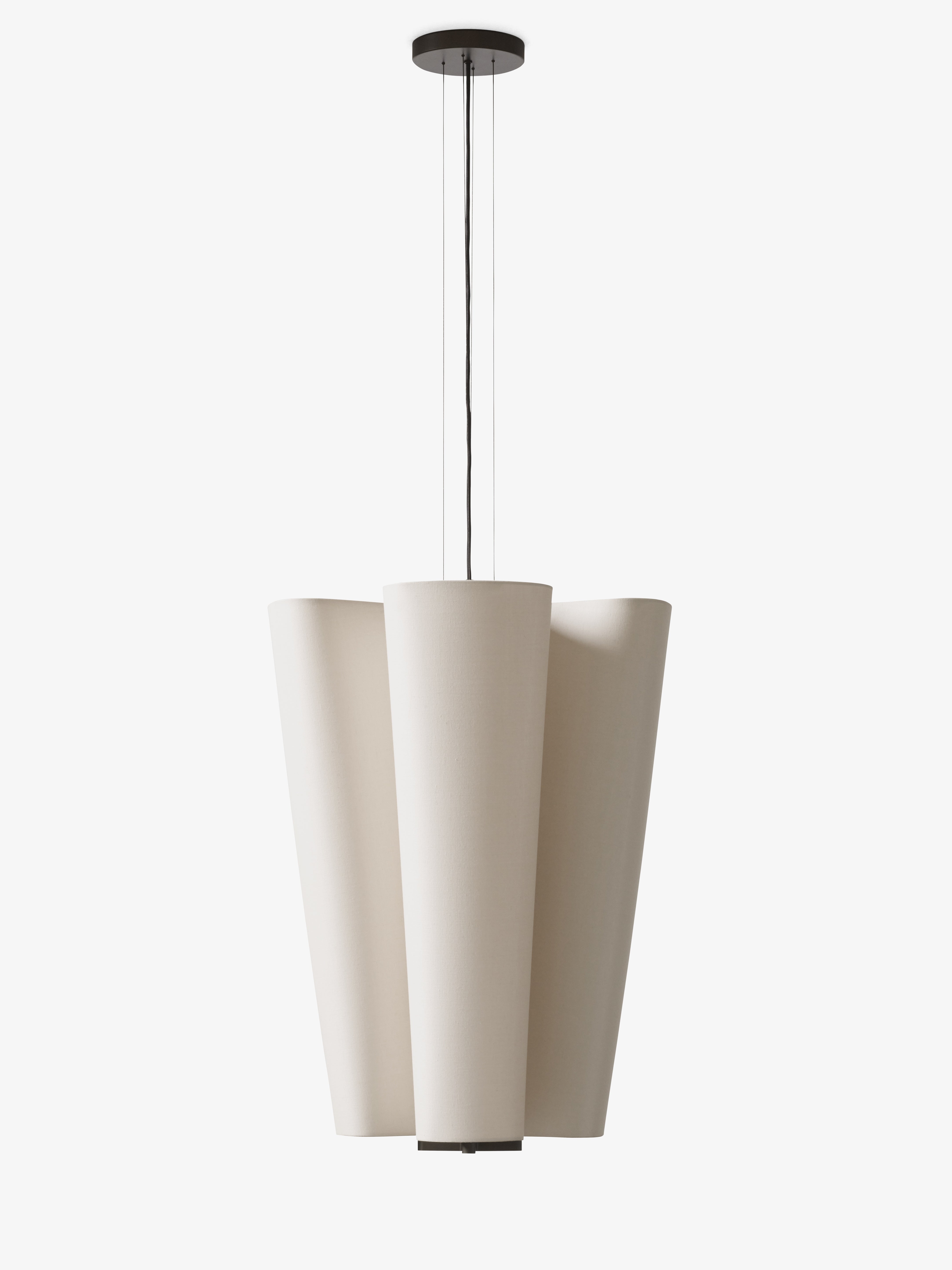 Lampa visiacá BELLA béžová s hnedým povrchom