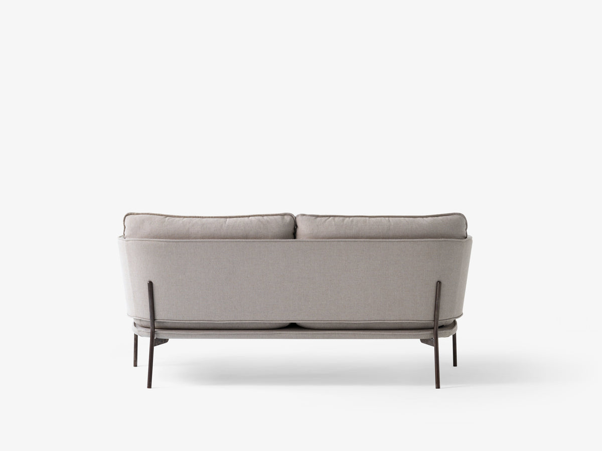 Sofa pre 2 osoby CLOUD LN2 čalúnená s čiernym podstavcom