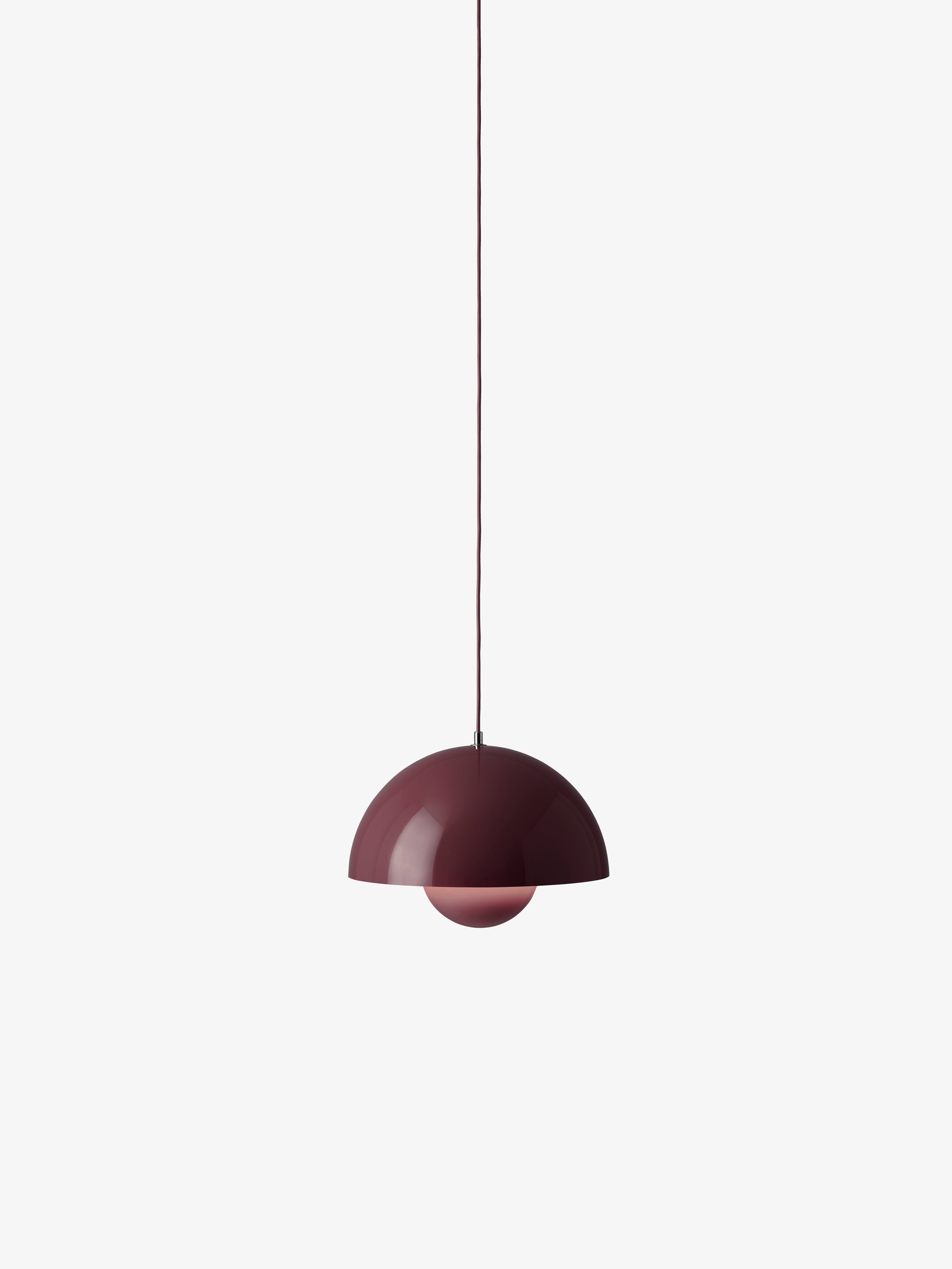 Lampa visiacá FLOWERPOT tmavá slivka