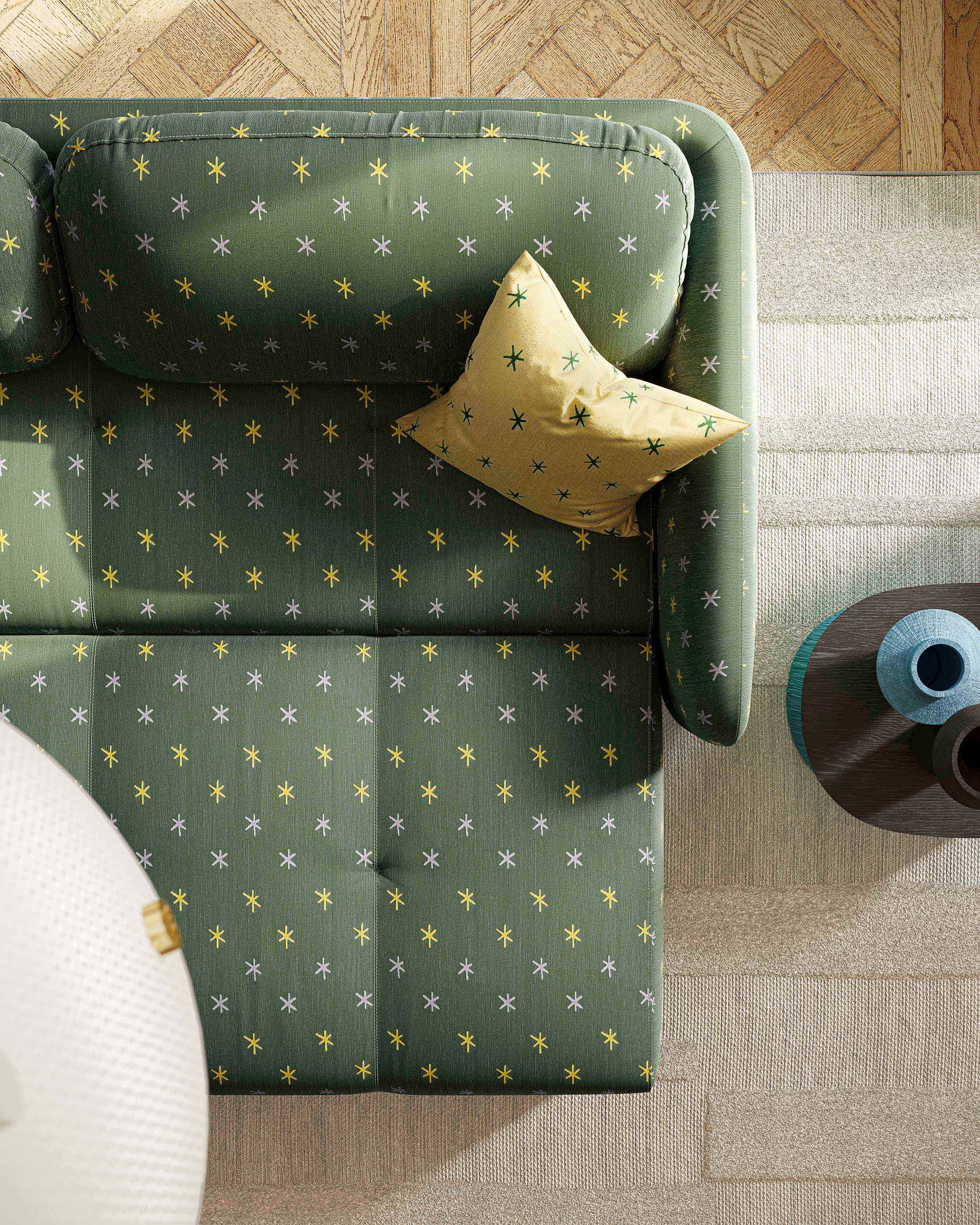 Sofa with verto upholstered sleeping function