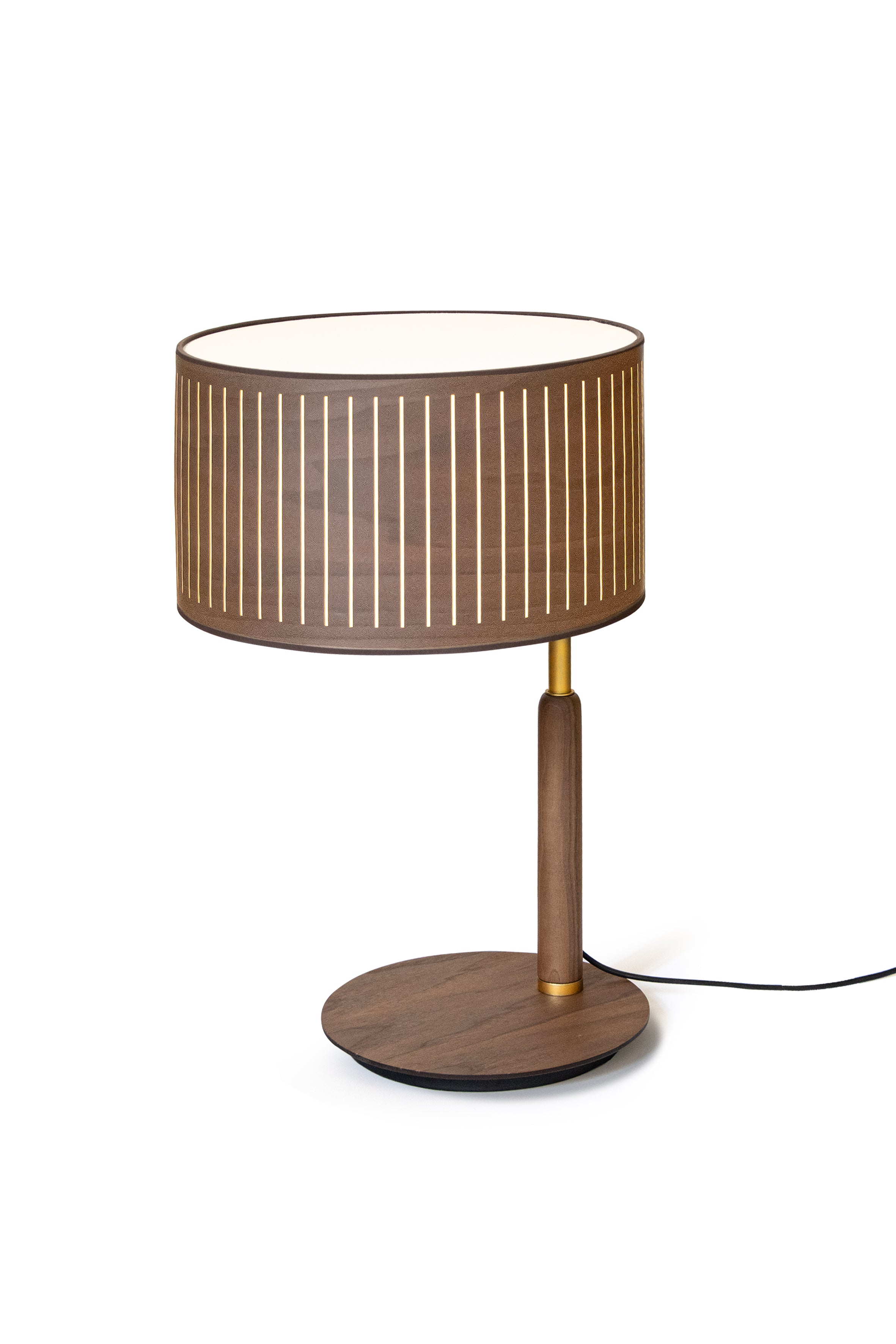 AUTUMN walnut wood table lamp