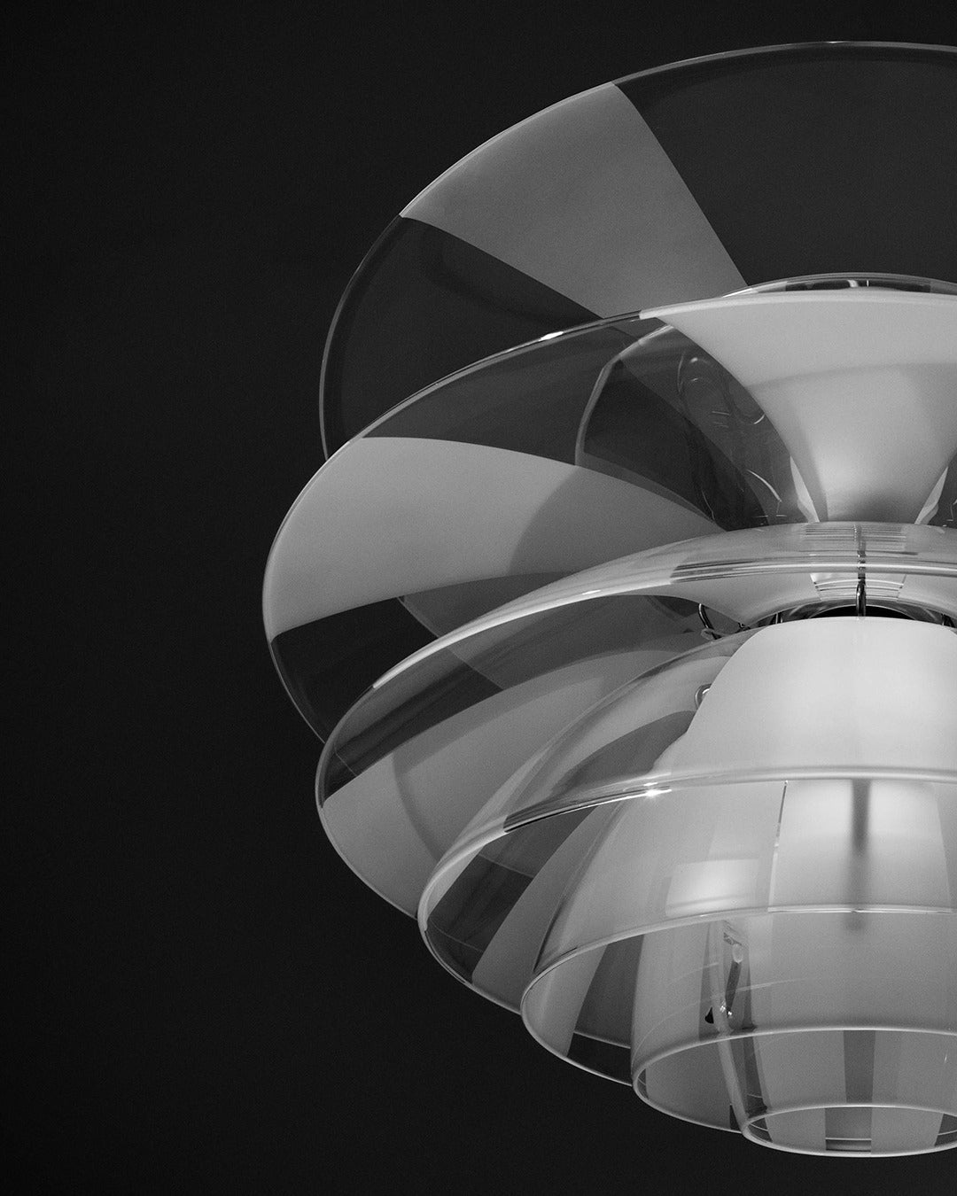 Závesná lampa PH SEPTIMA sklo